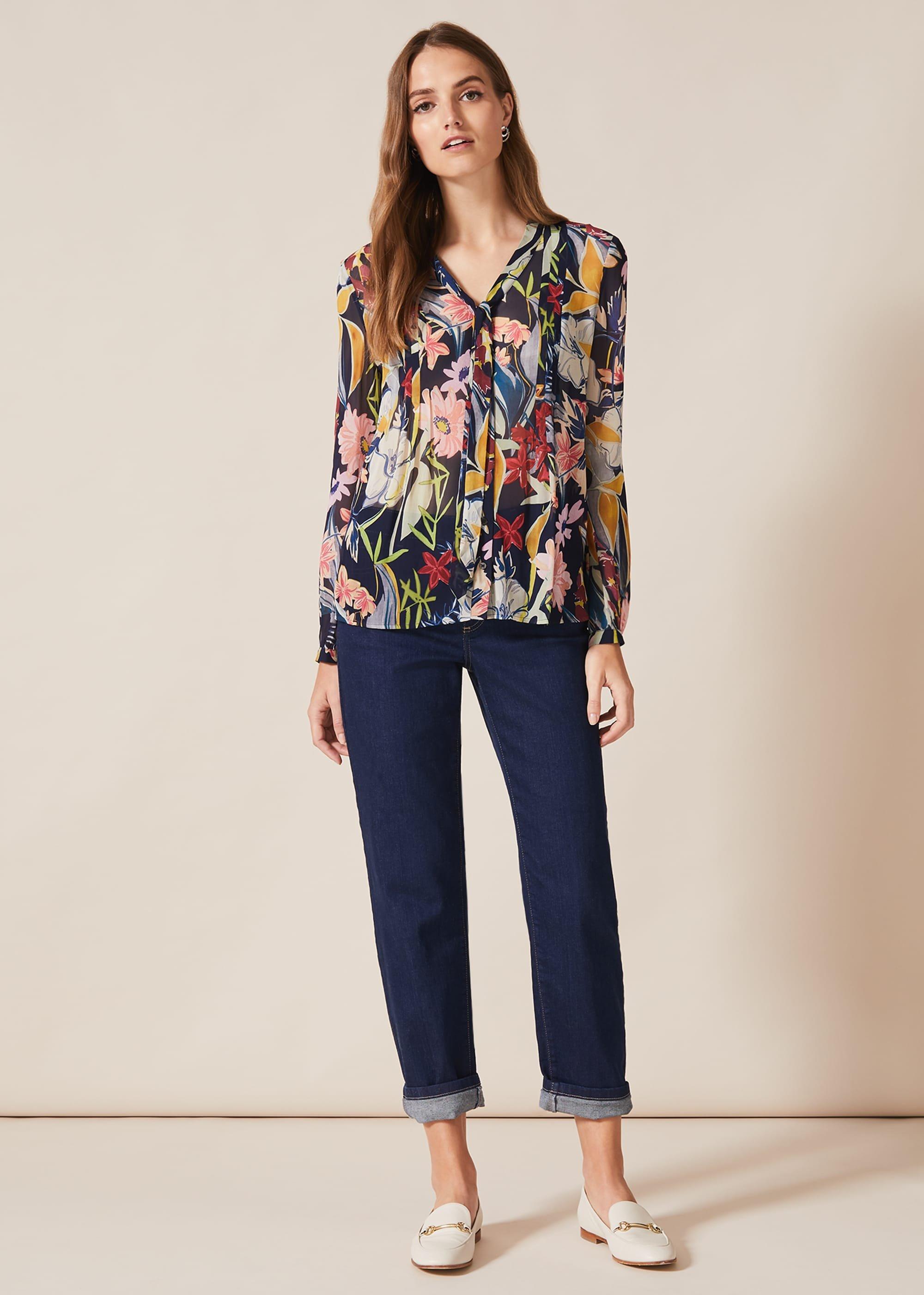 Ember Floral Chiffon Blouse