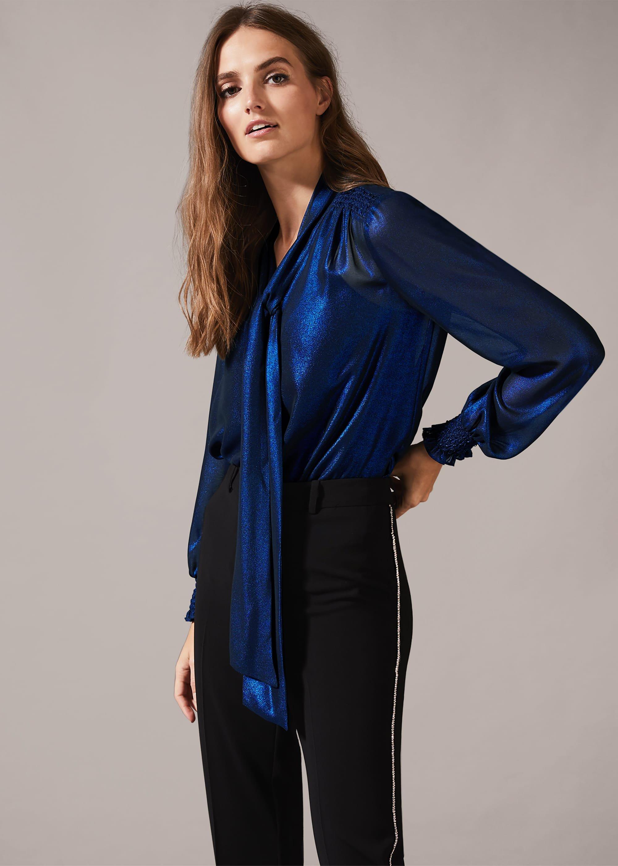 Khalia Metallic Blouse