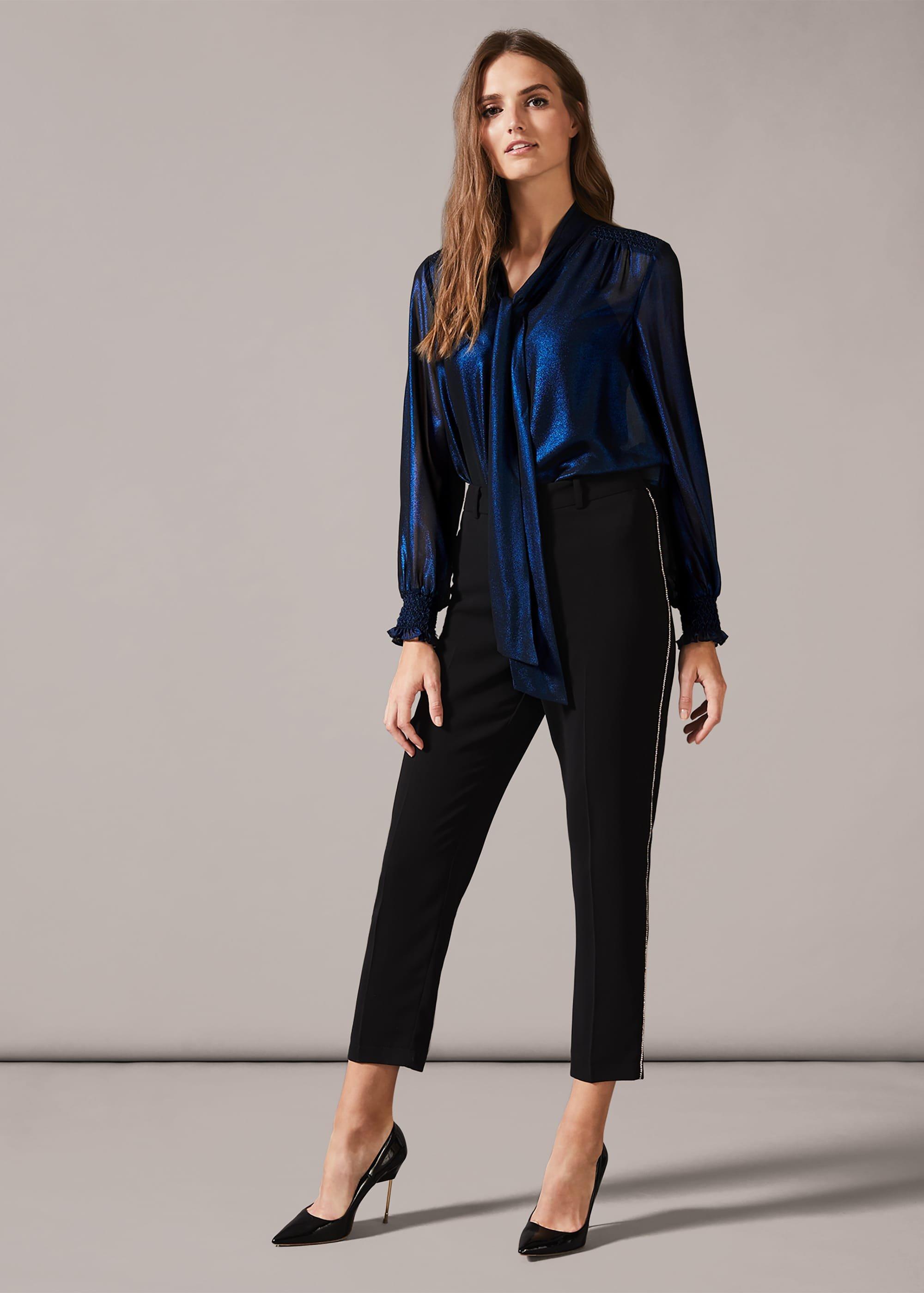 Khalia Metallic Blouse