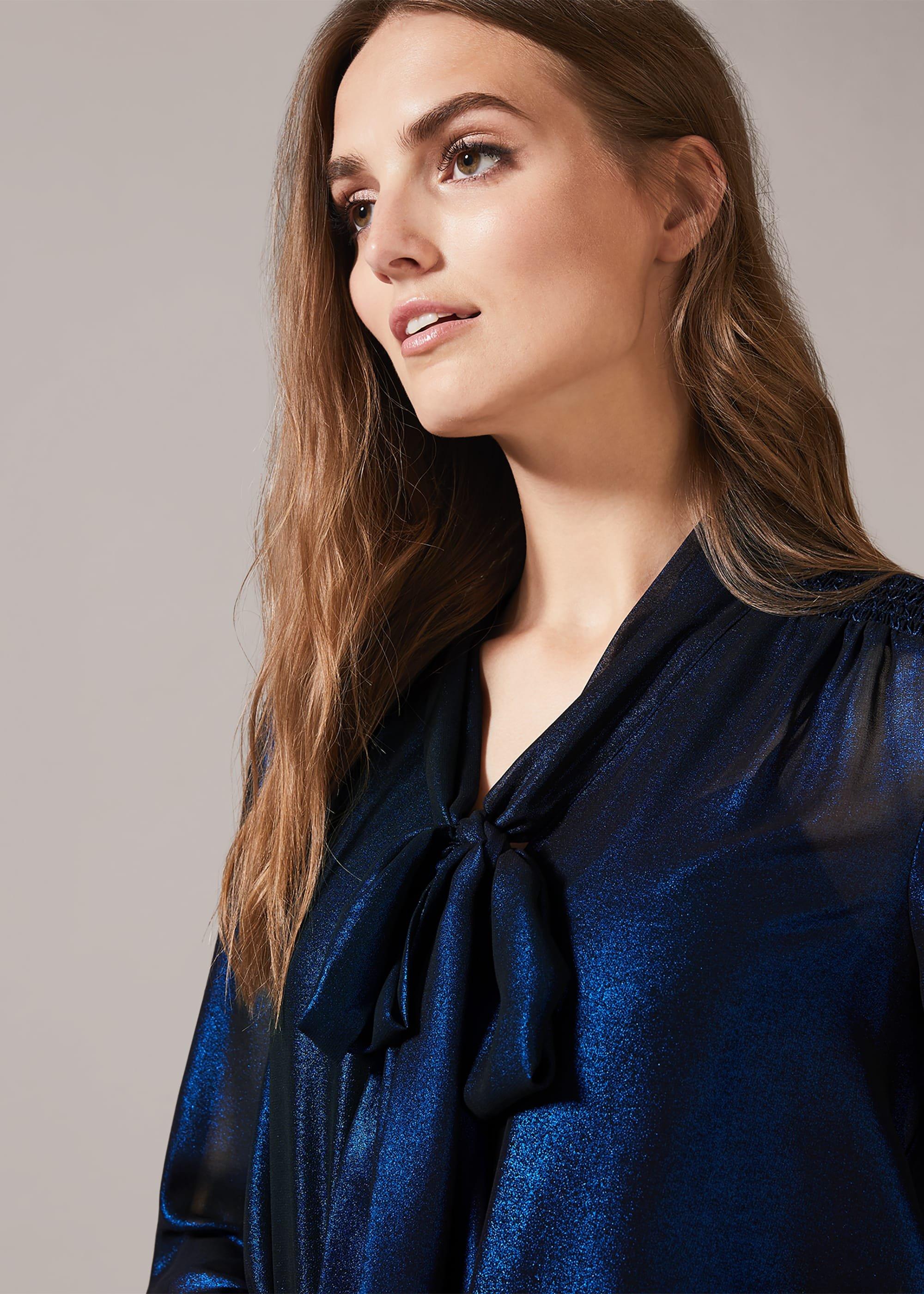 Khalia Metallic Blouse