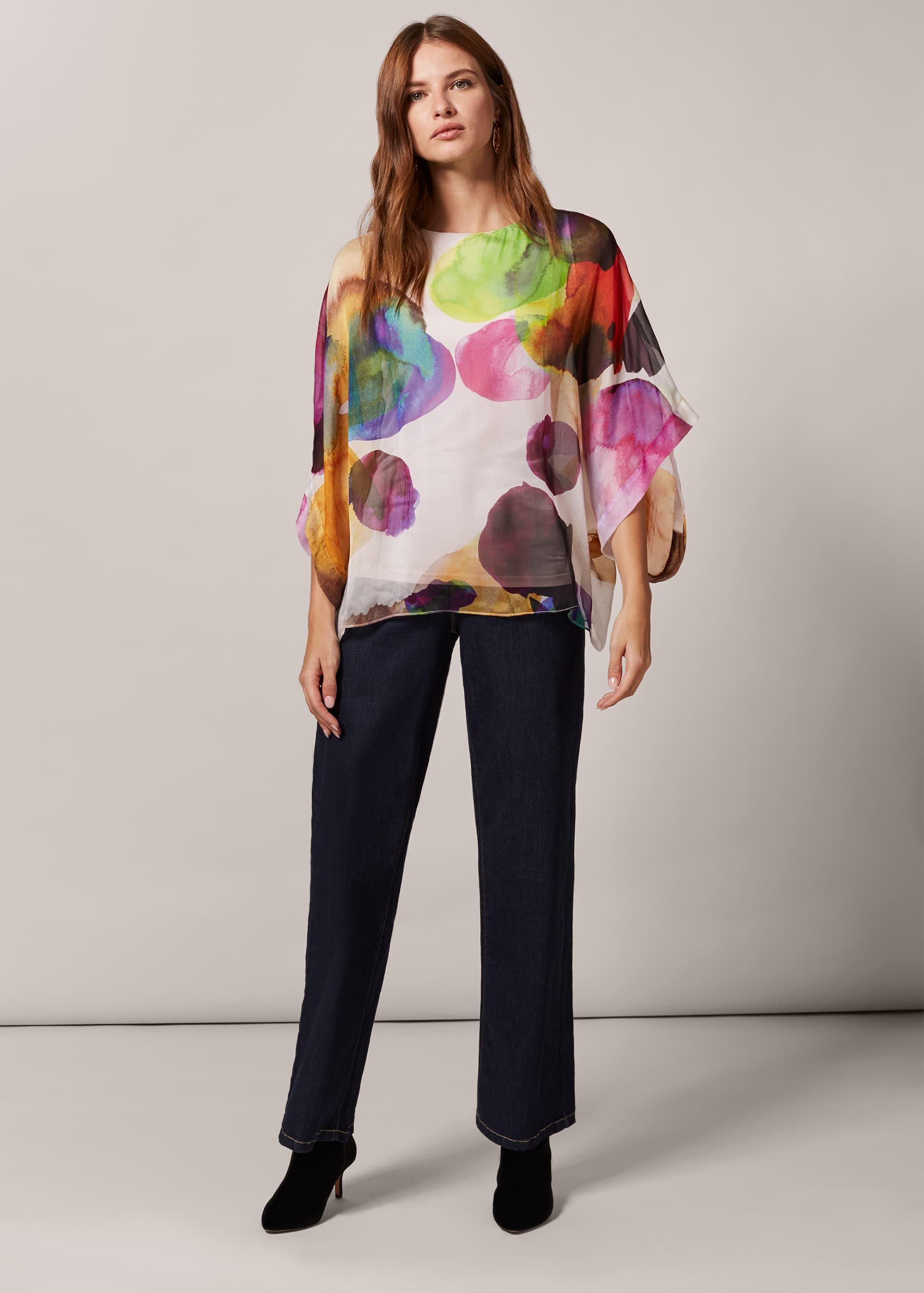 Emiko Print Silk Blouse