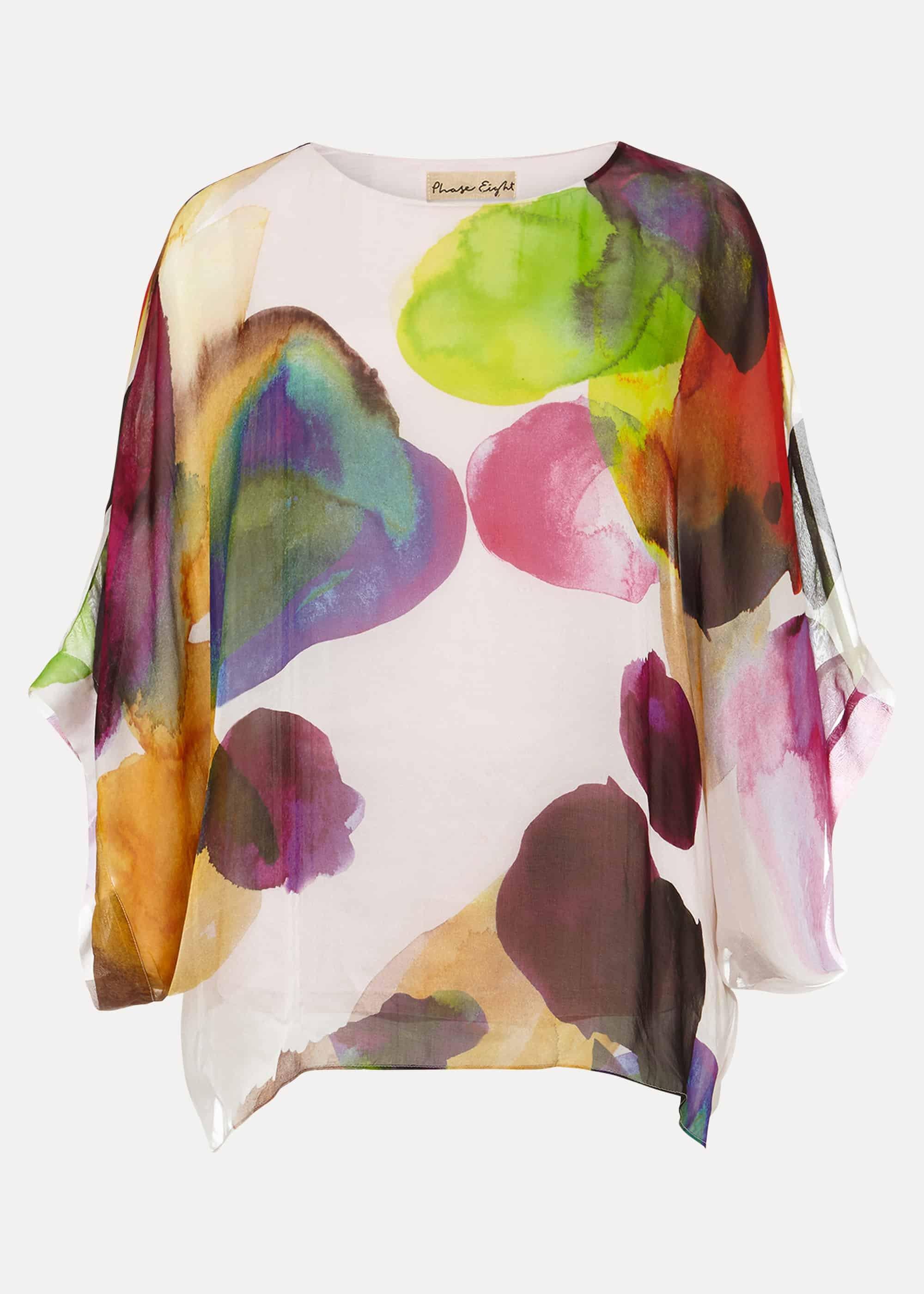 Emiko Print Silk Blouse