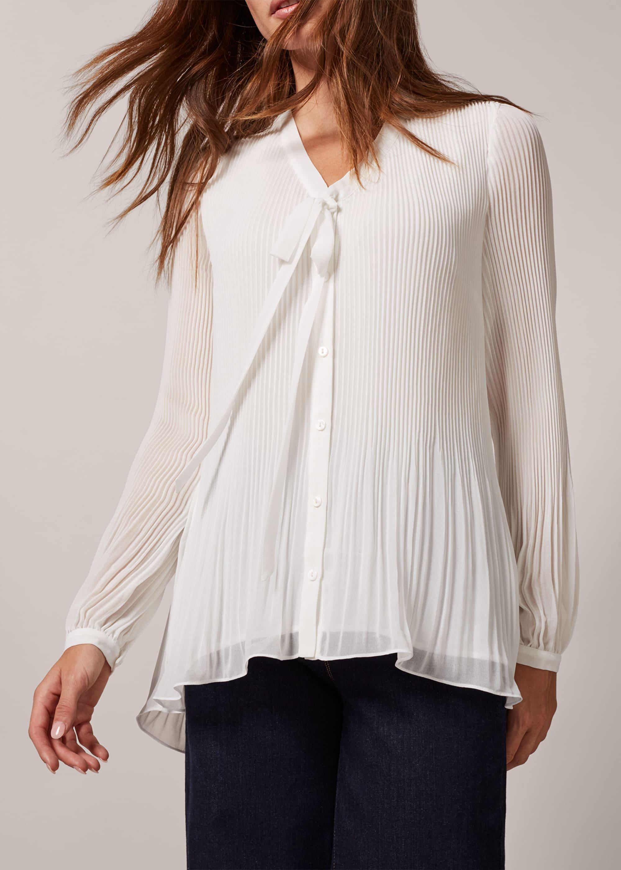 Lily-Beth Tie Pleat Blouse