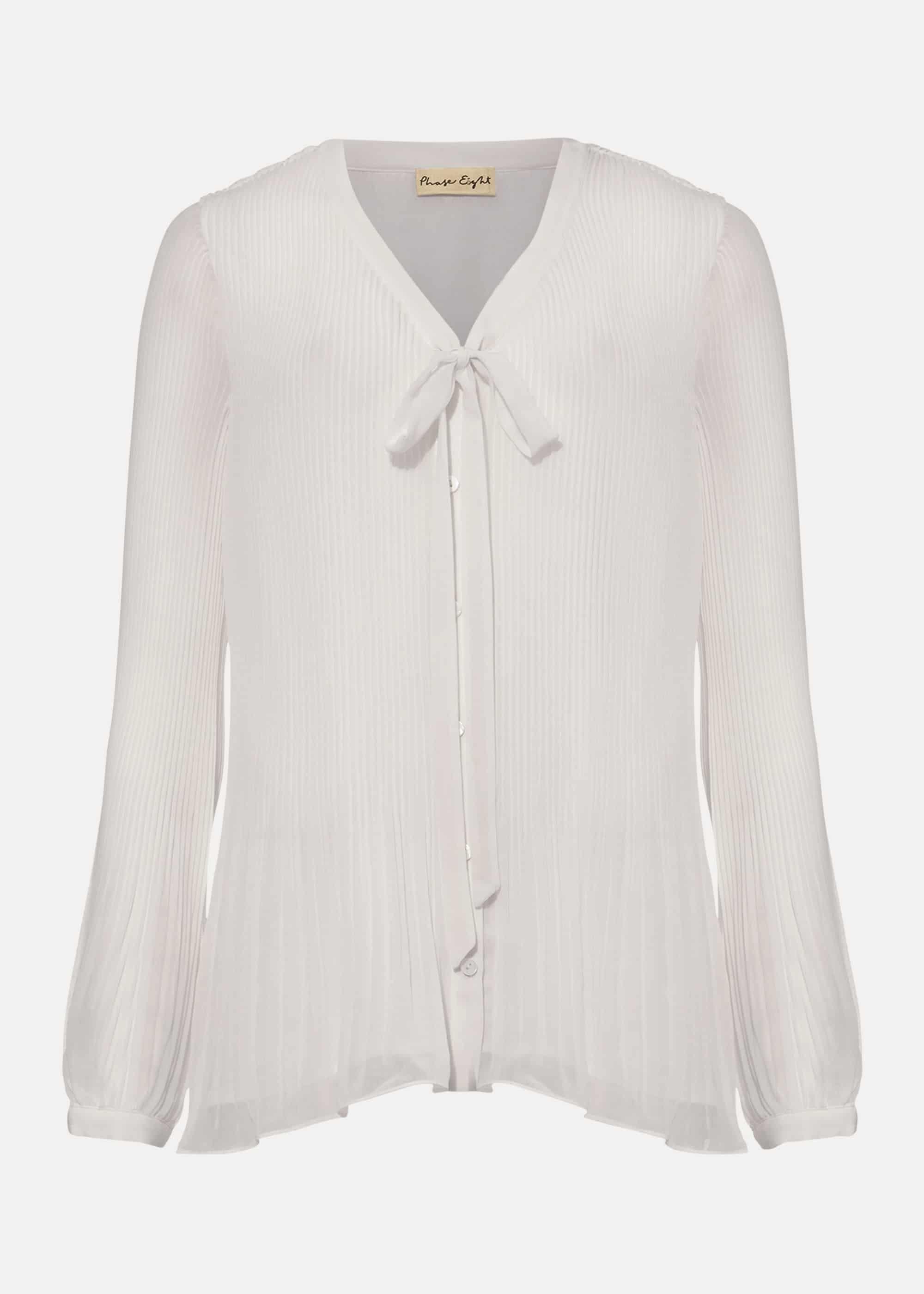Lily-Beth Tie Pleat Blouse