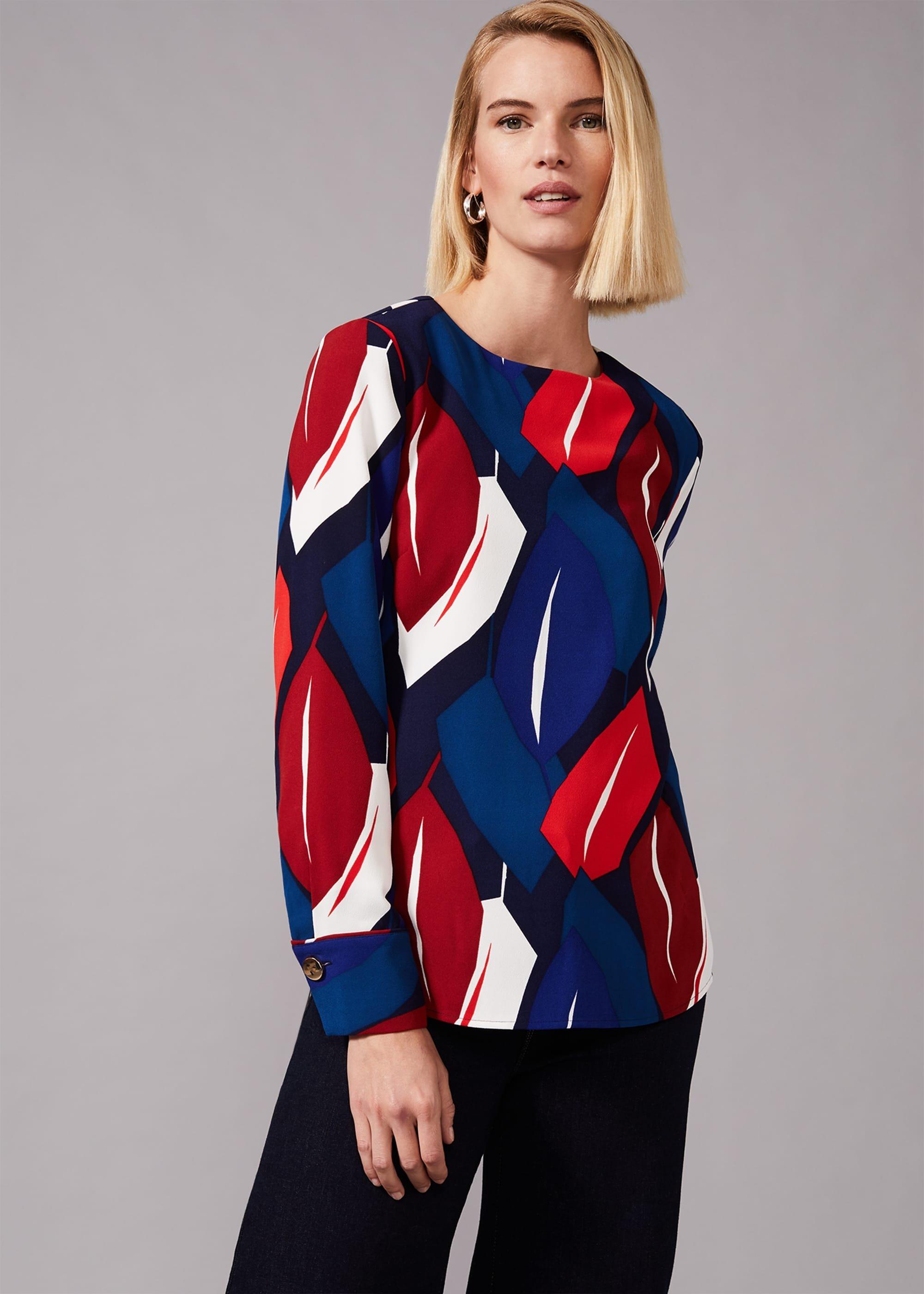 Maebury Leaf Print Blouse
