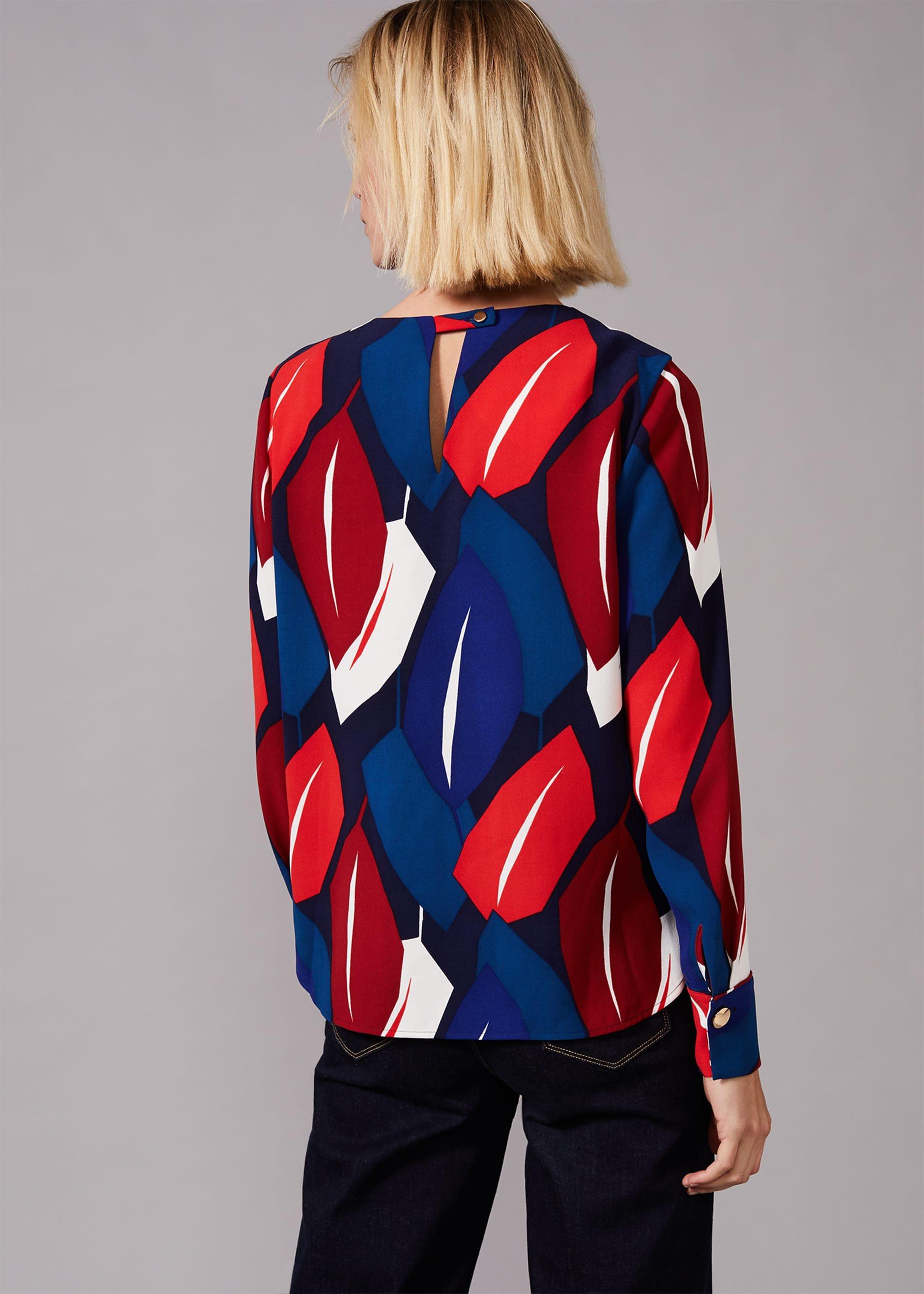 Maebury Leaf Print Blouse