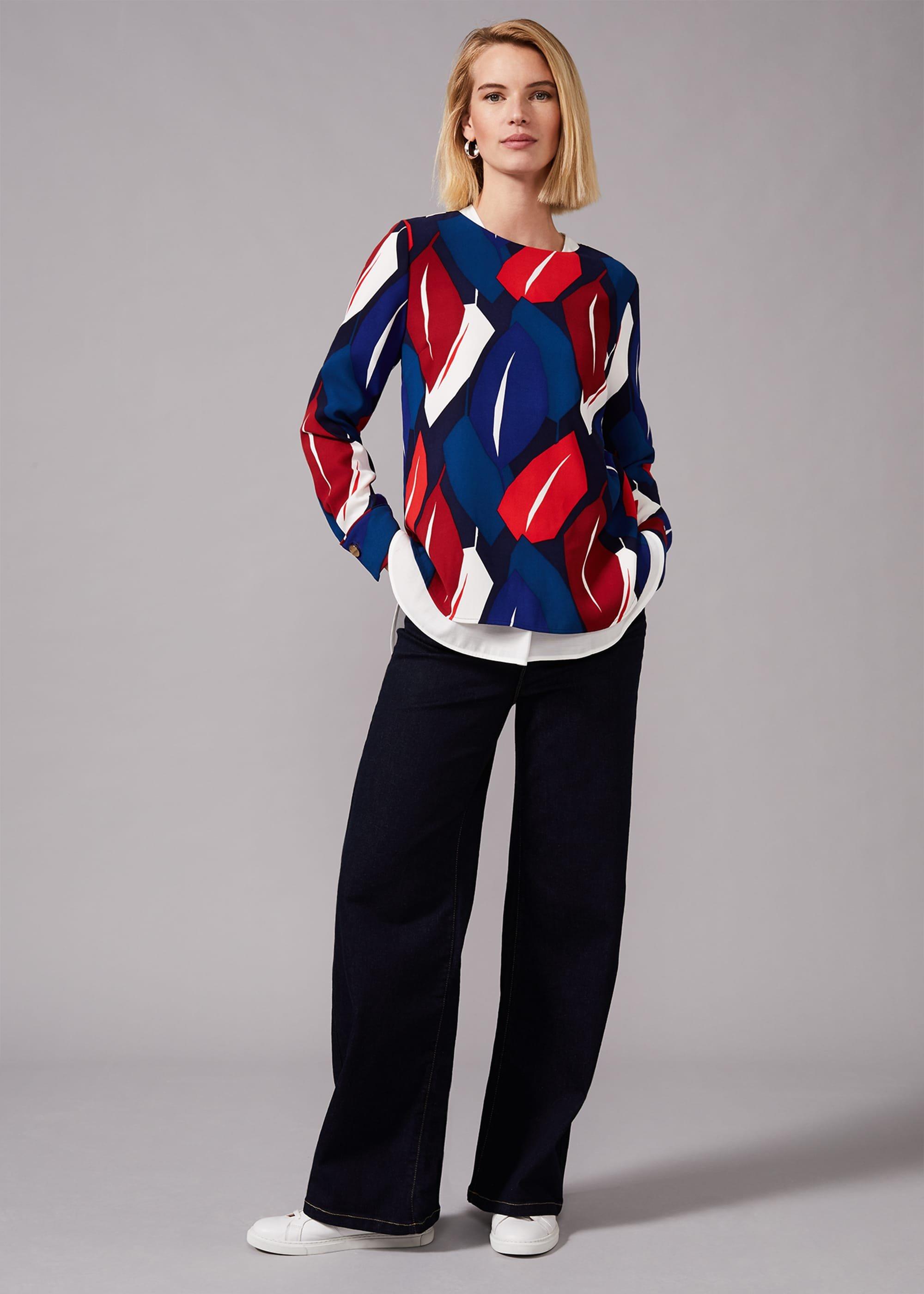 Maebury Leaf Print Blouse