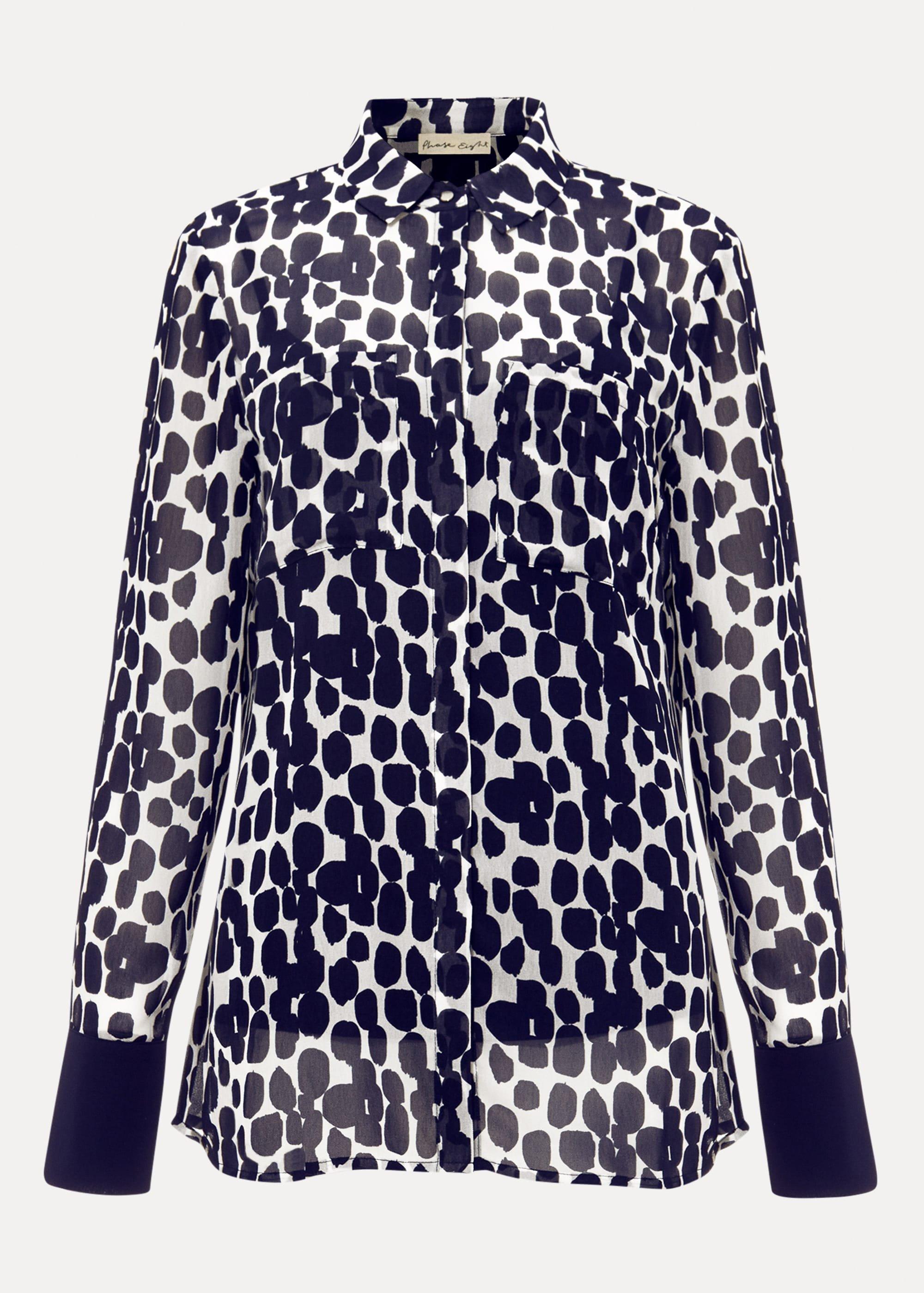 Tanjina Smudge Print Blouse