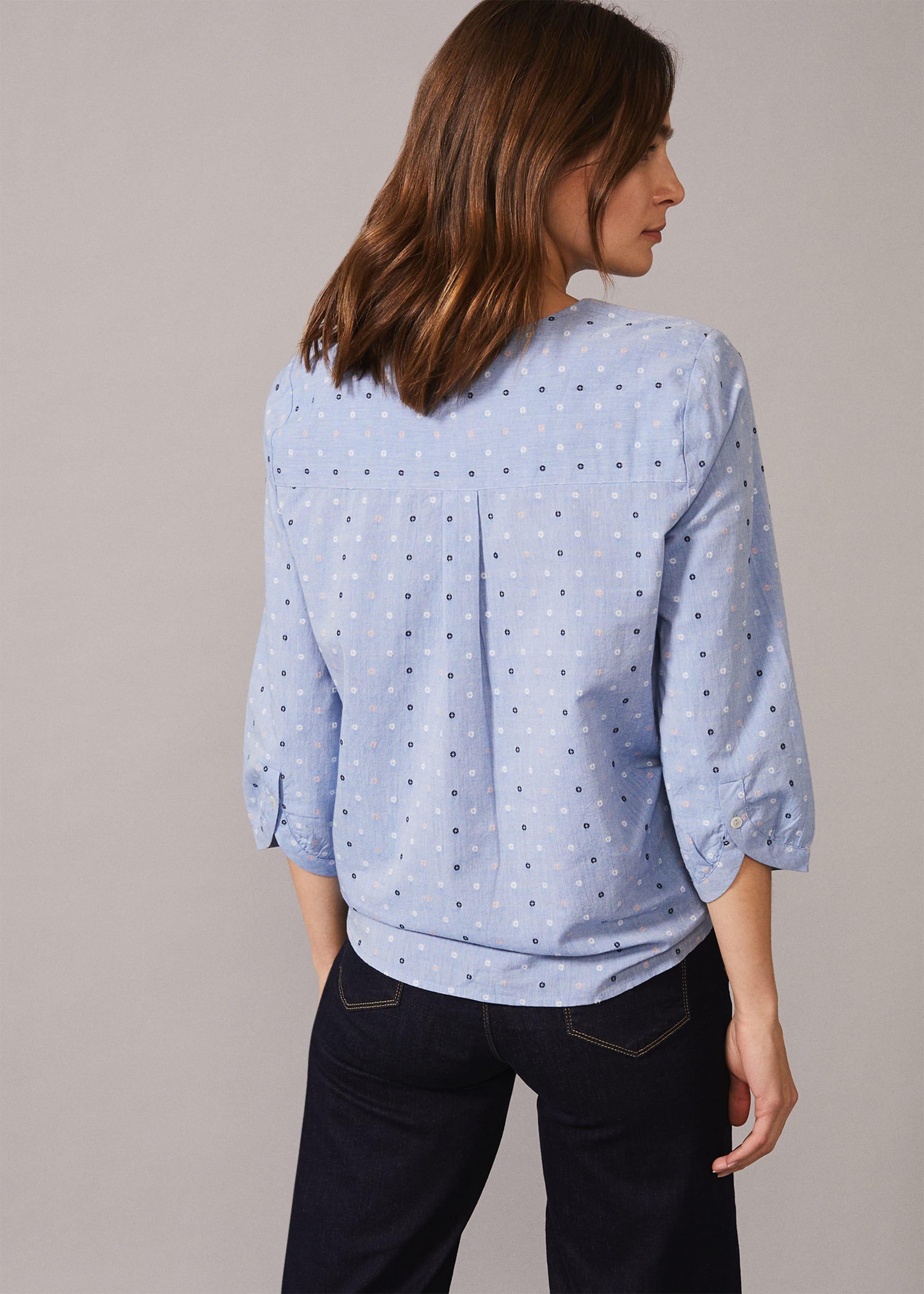 Daira Chambray Dobby Tie Shirt