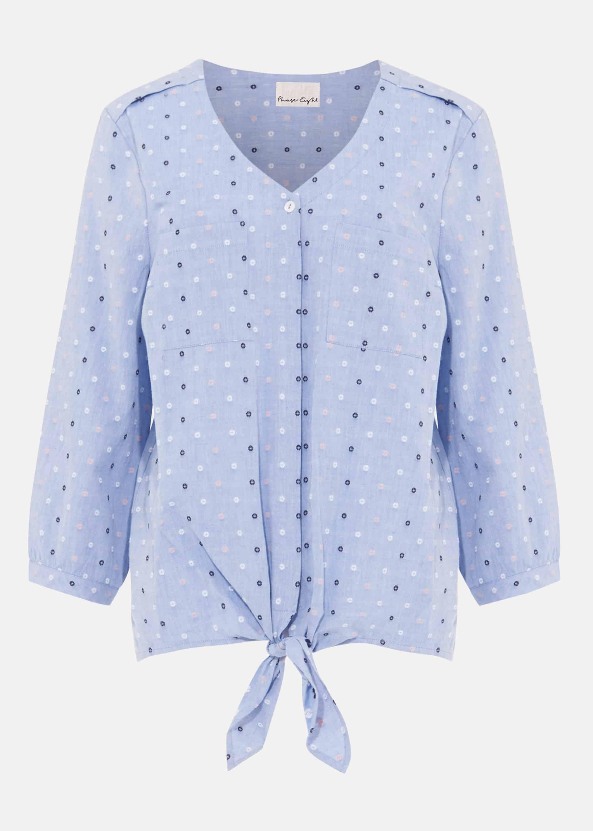 Daira Chambray Dobby Tie Shirt
