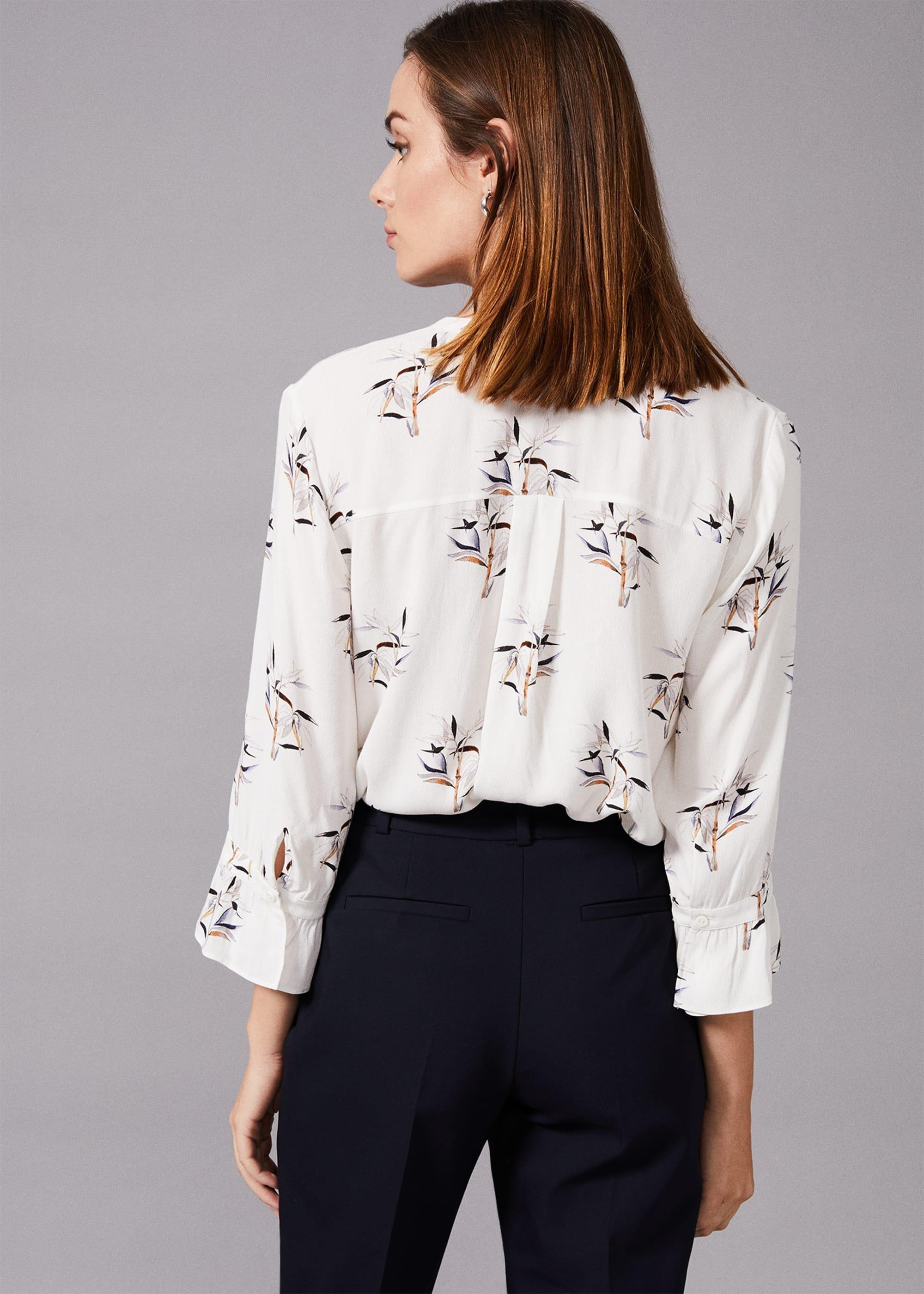 Winen Bamboo Print Blouse