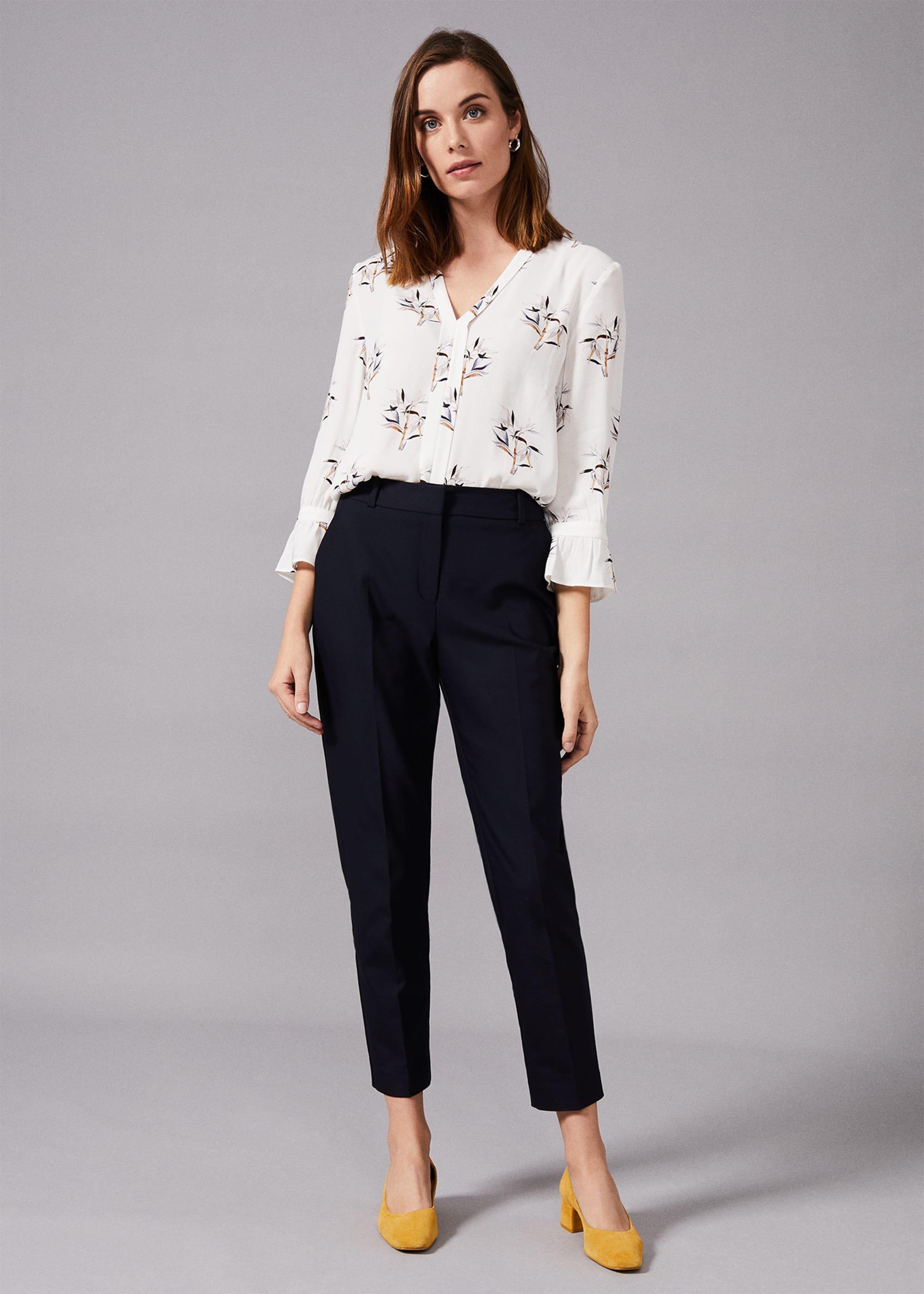 Winen Bamboo Print Blouse