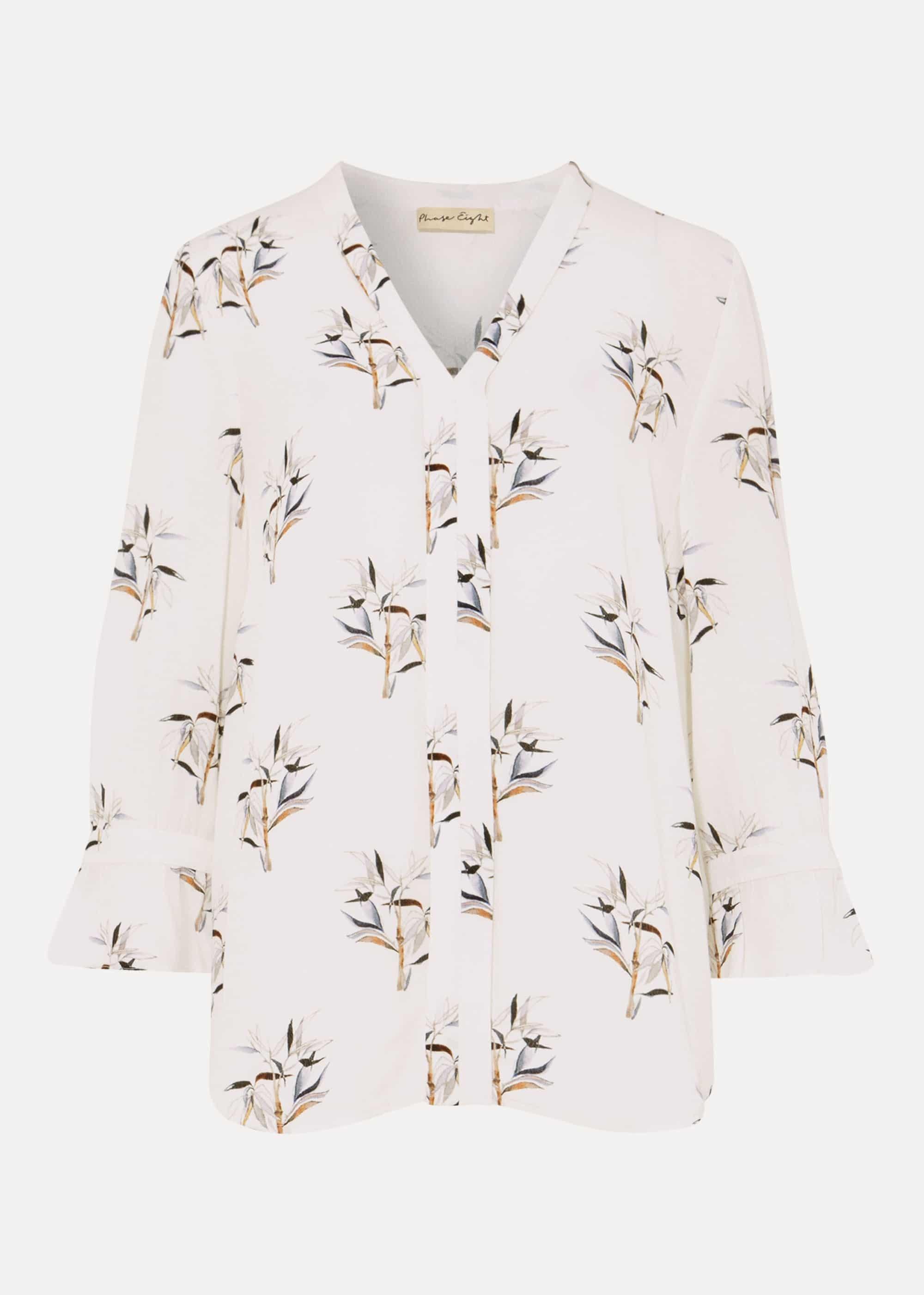 Winen Bamboo Print Blouse