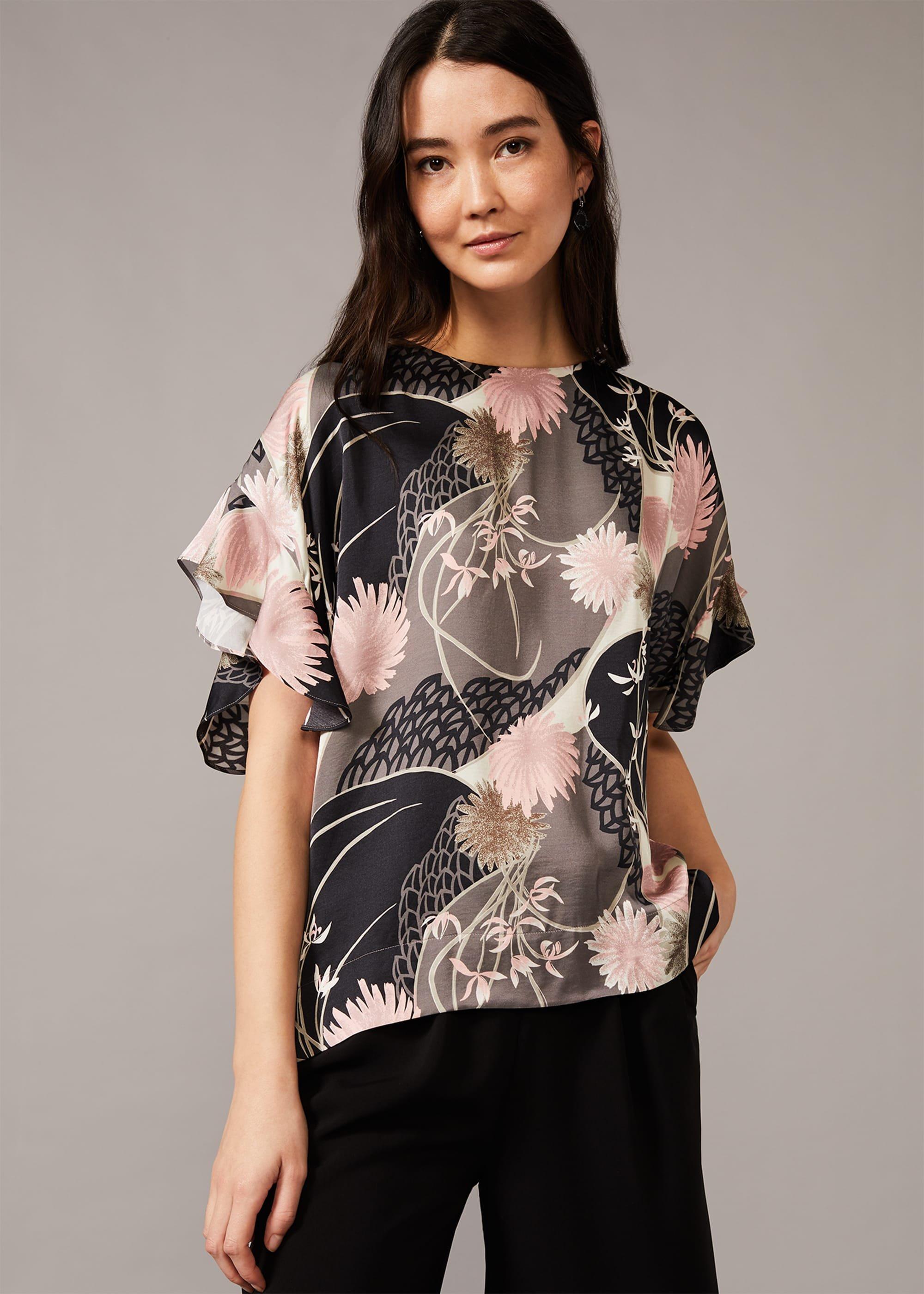 Kimiko Floral Frill Blouse