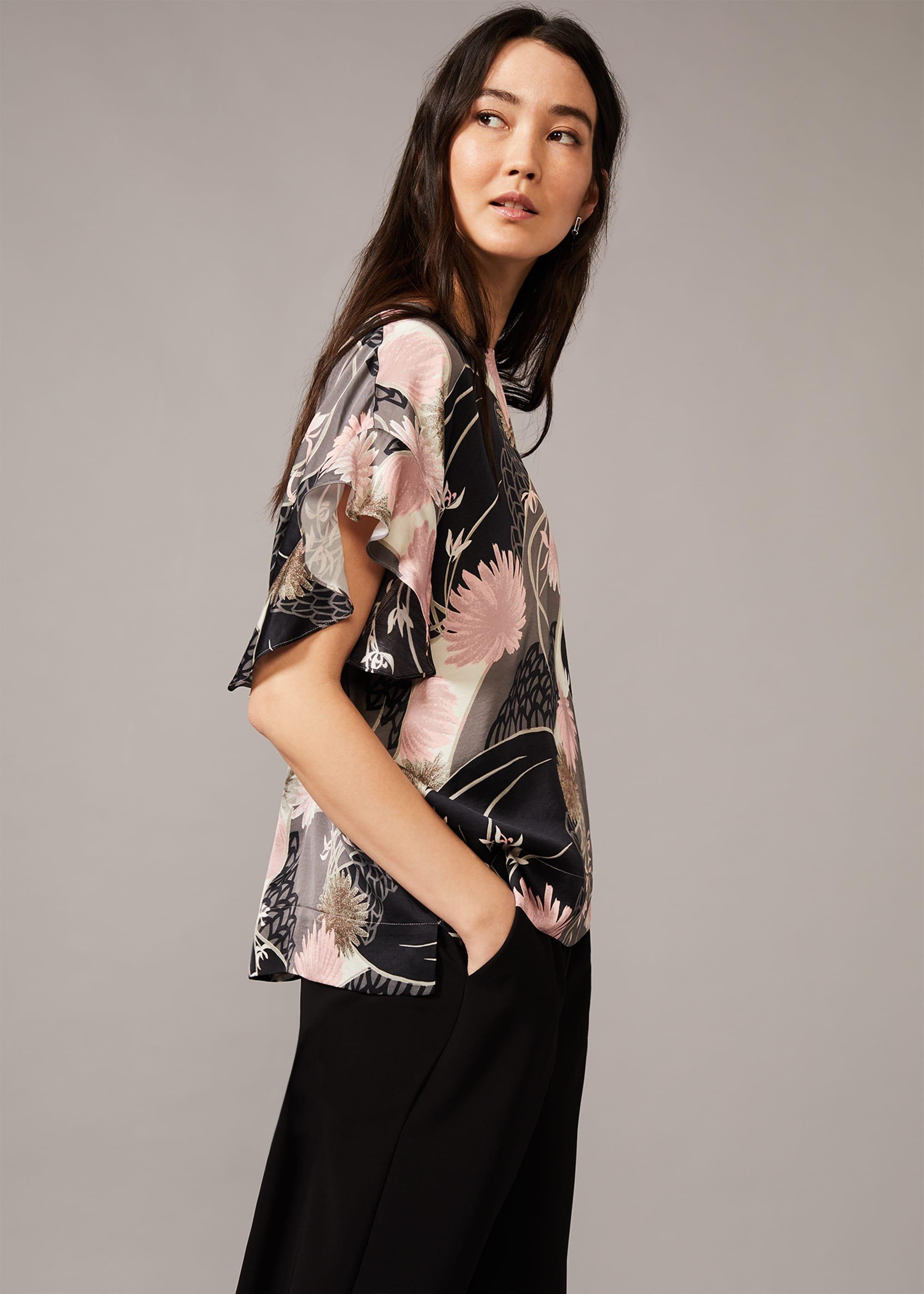 Kimiko Floral Frill Blouse