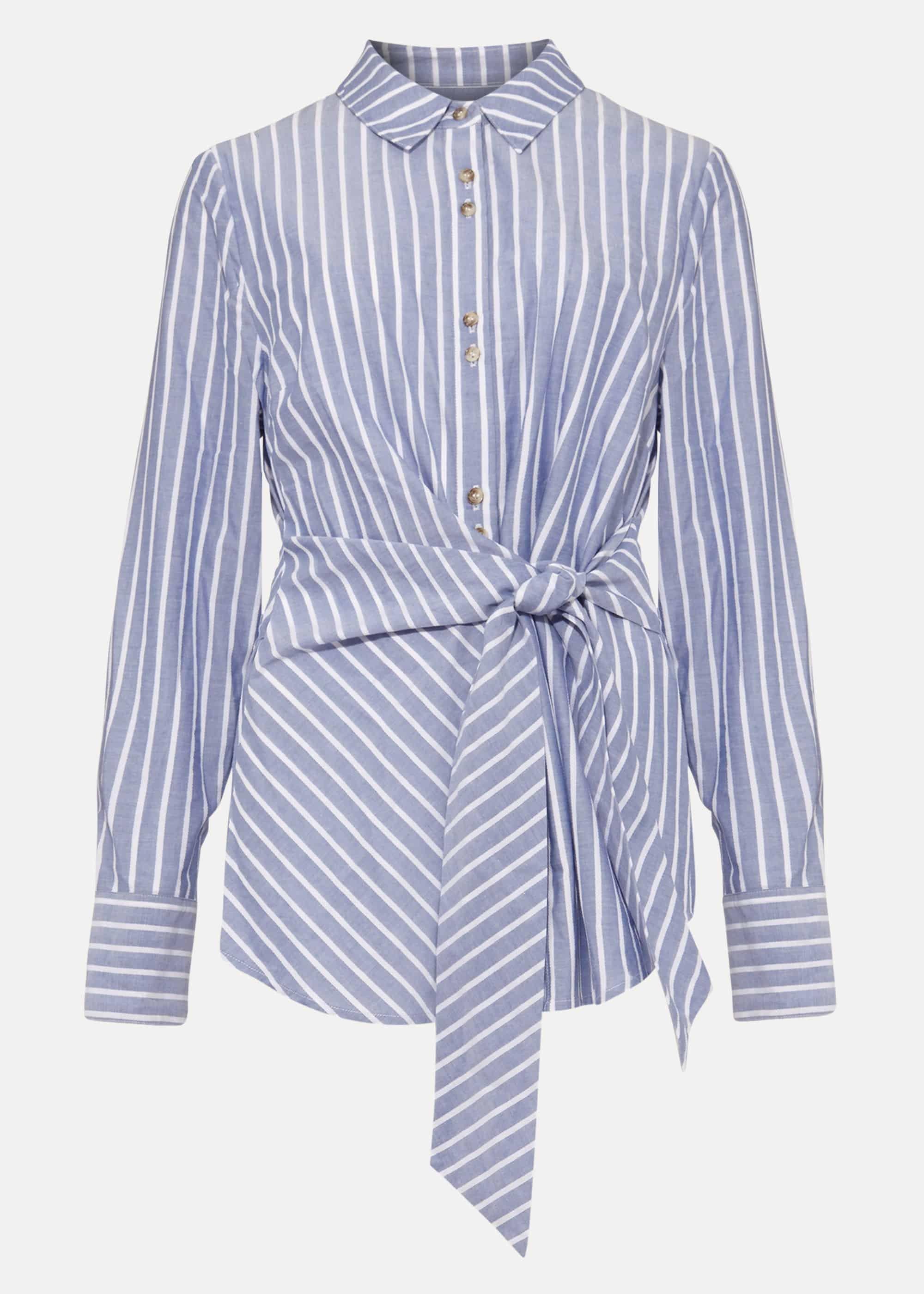 Niona Stripe Tie Shirt