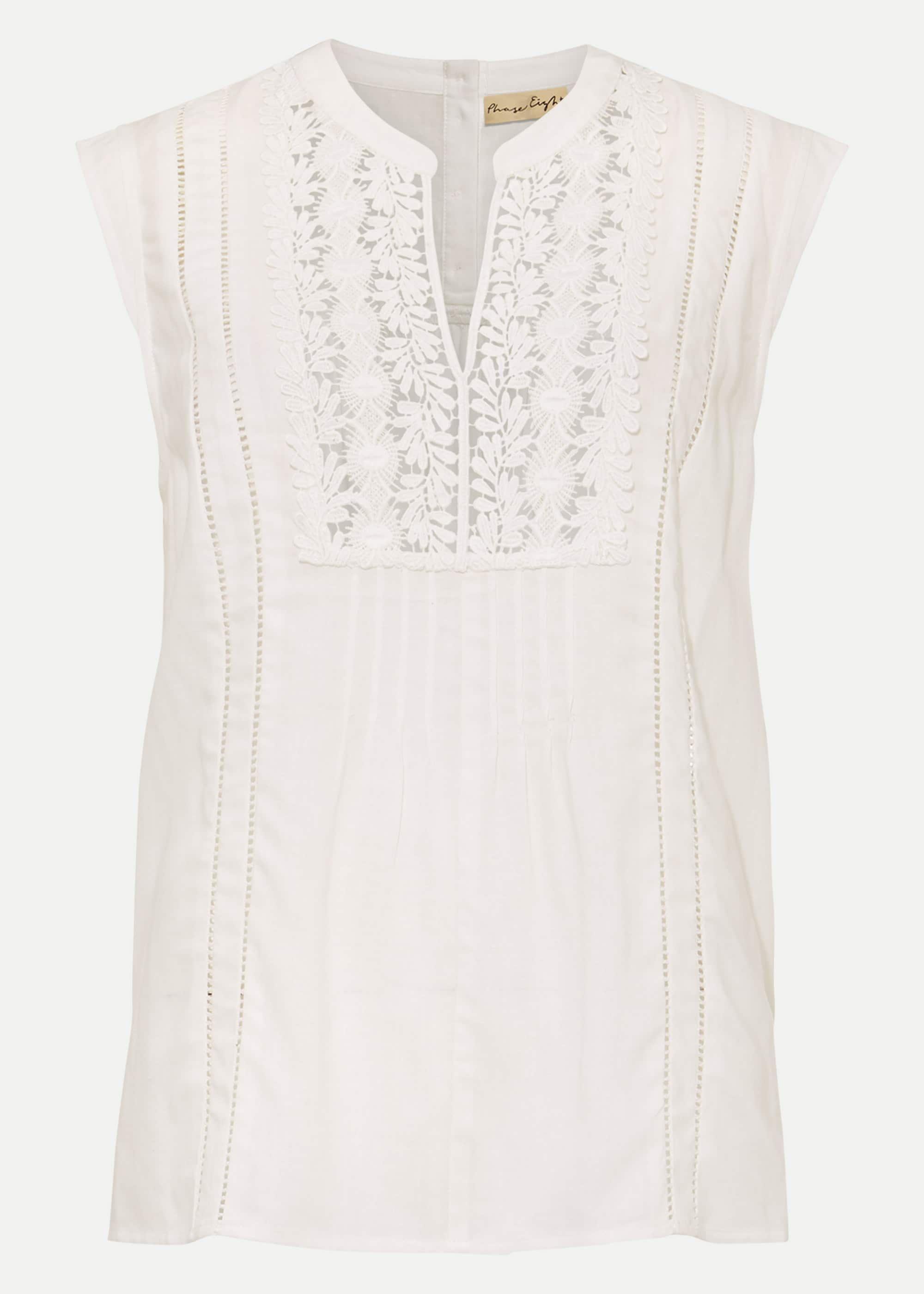 Zhane Lace Insert Sleeveless Blouse