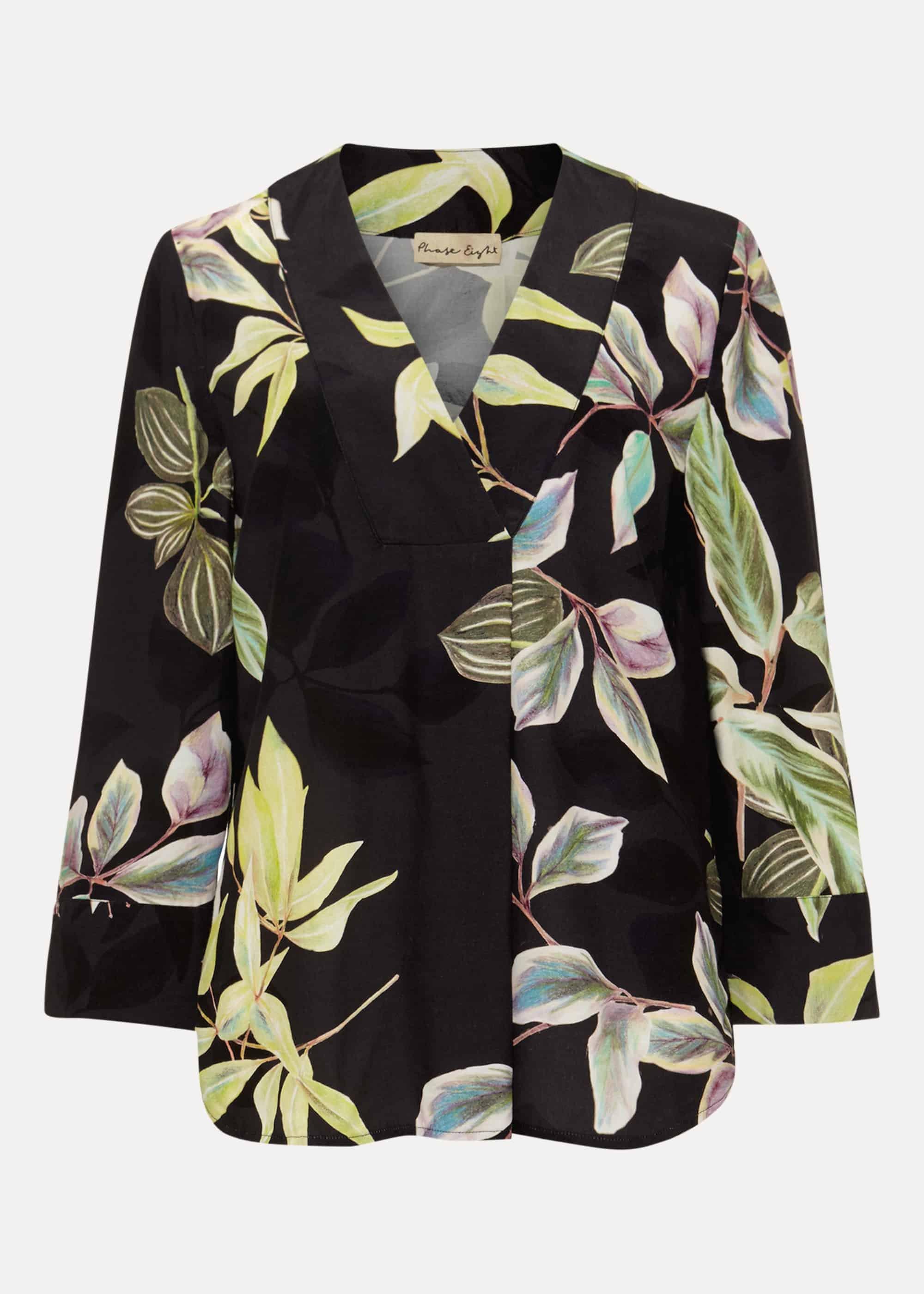 Hermy Floral Foldover Blouse