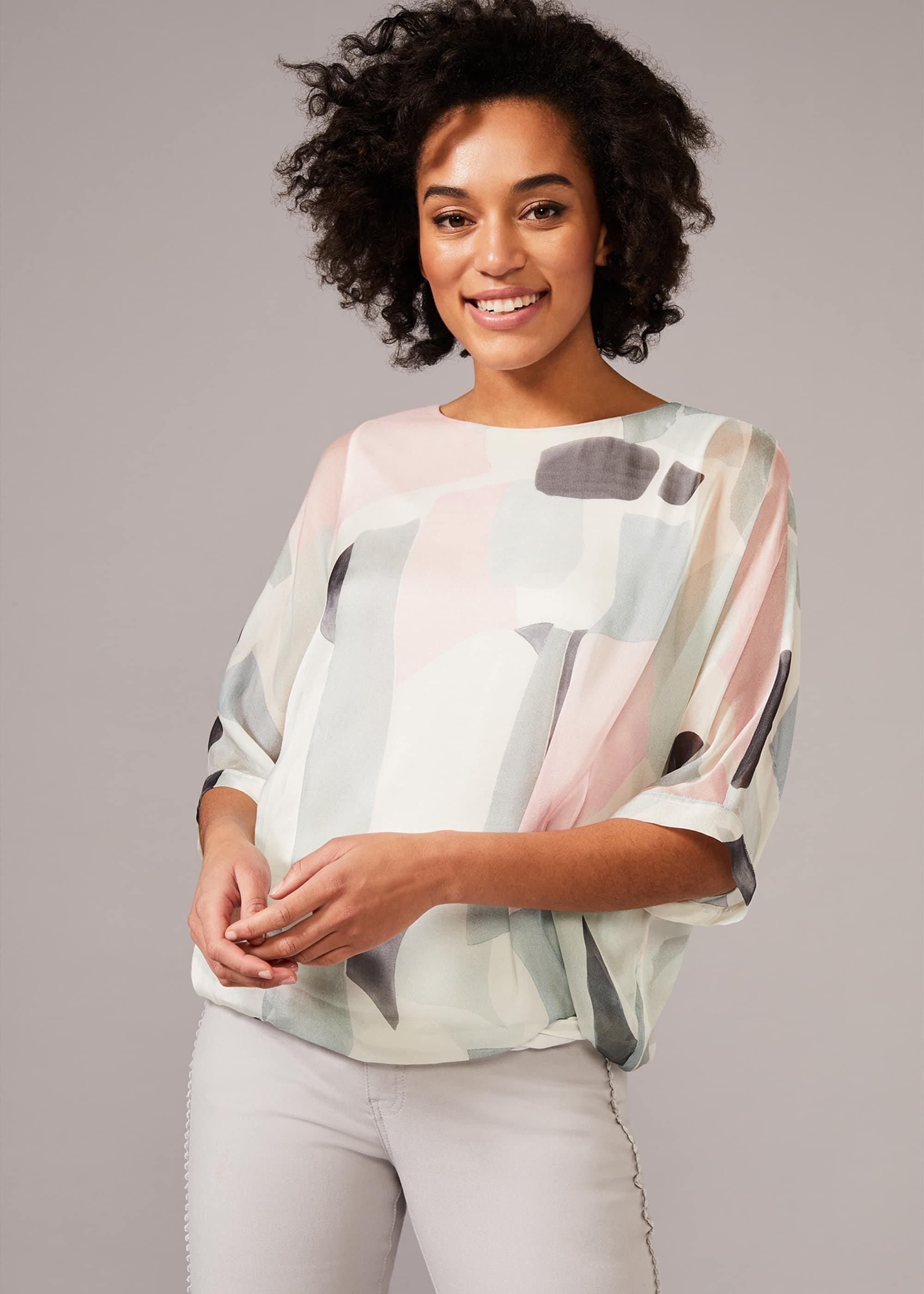 Tokyo Print Silk Blouse