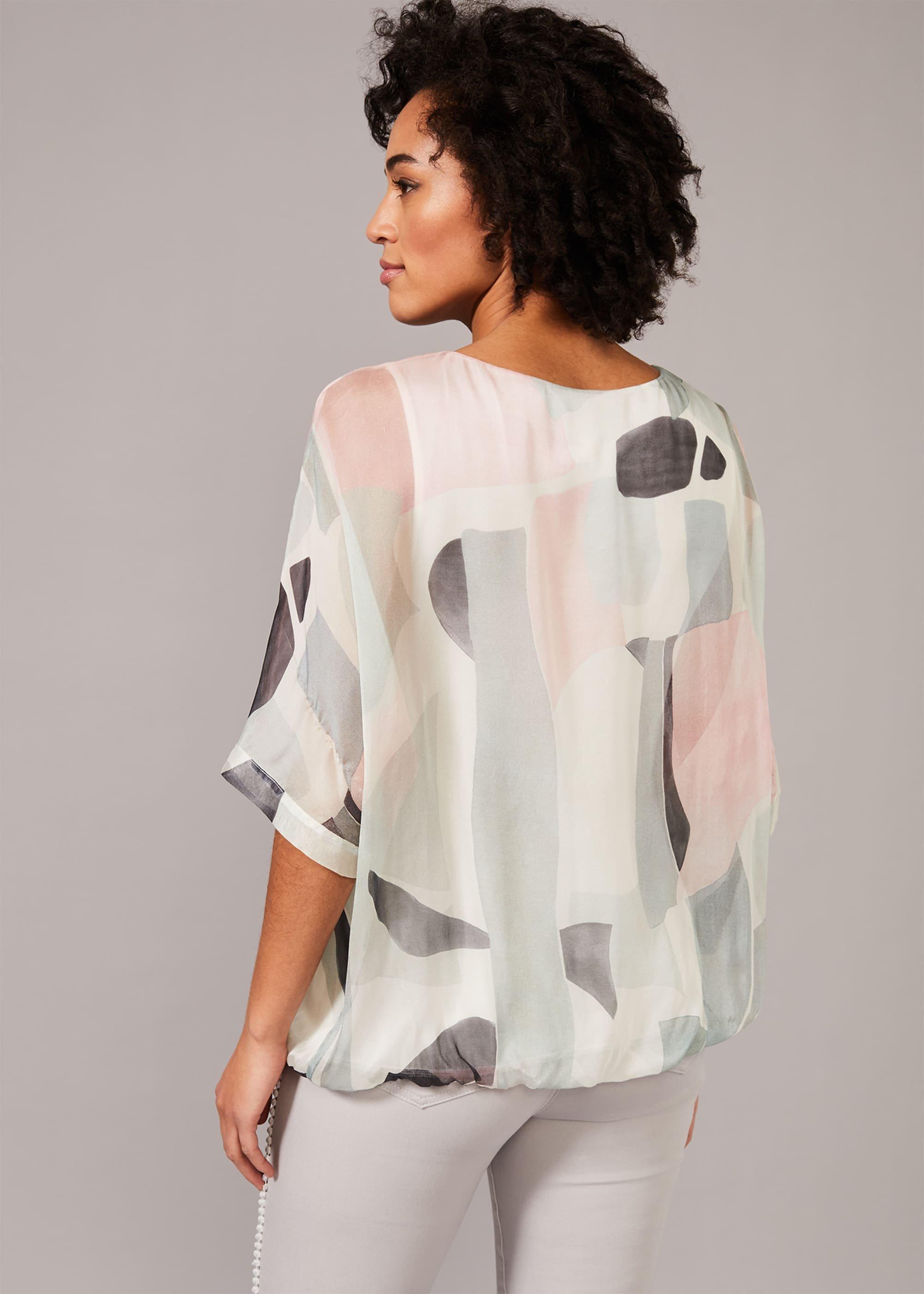 Tokyo Print Silk Blouse