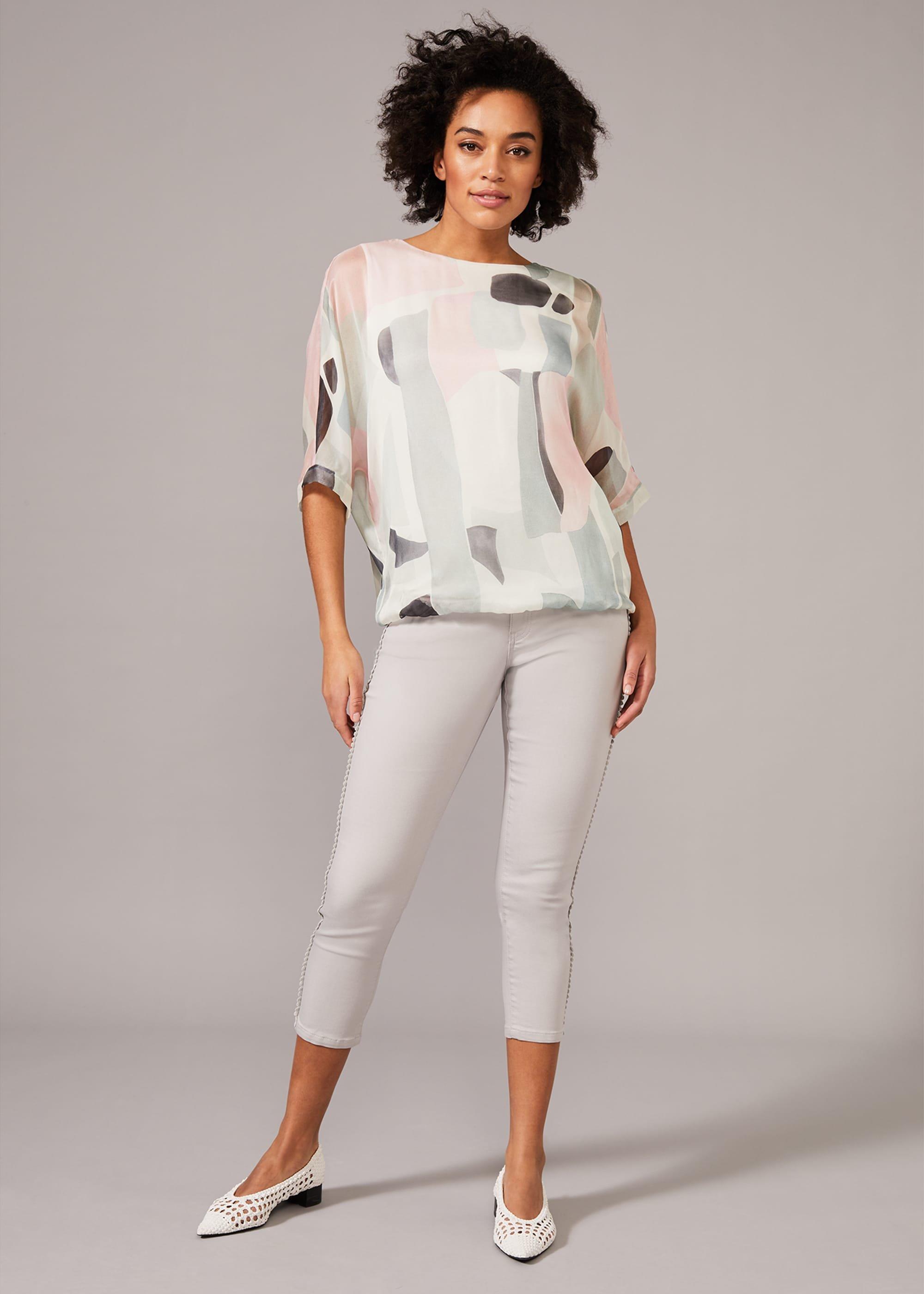 Tokyo Print Silk Blouse