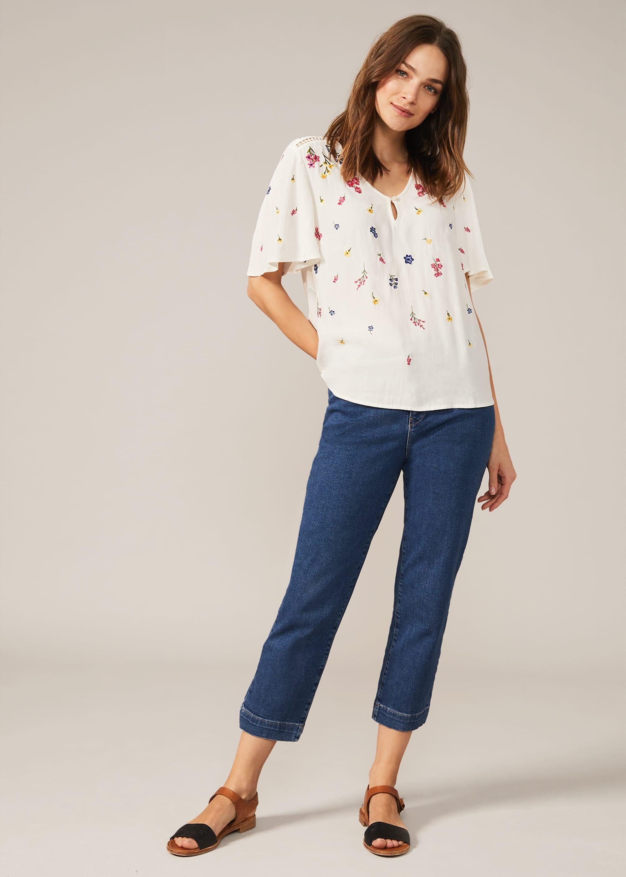 Scattered Embroidered Blouse