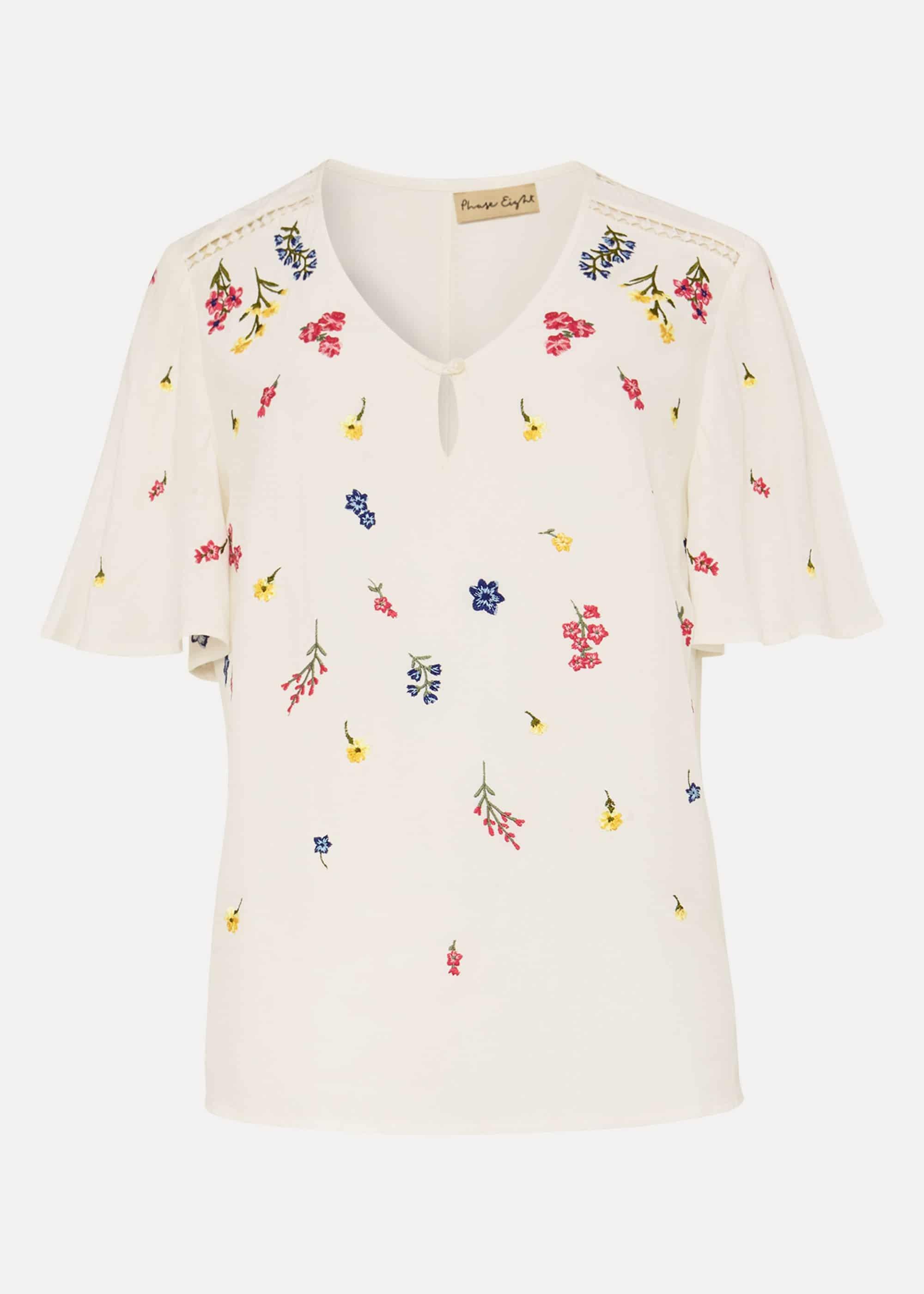 Scattered Embroidered Blouse