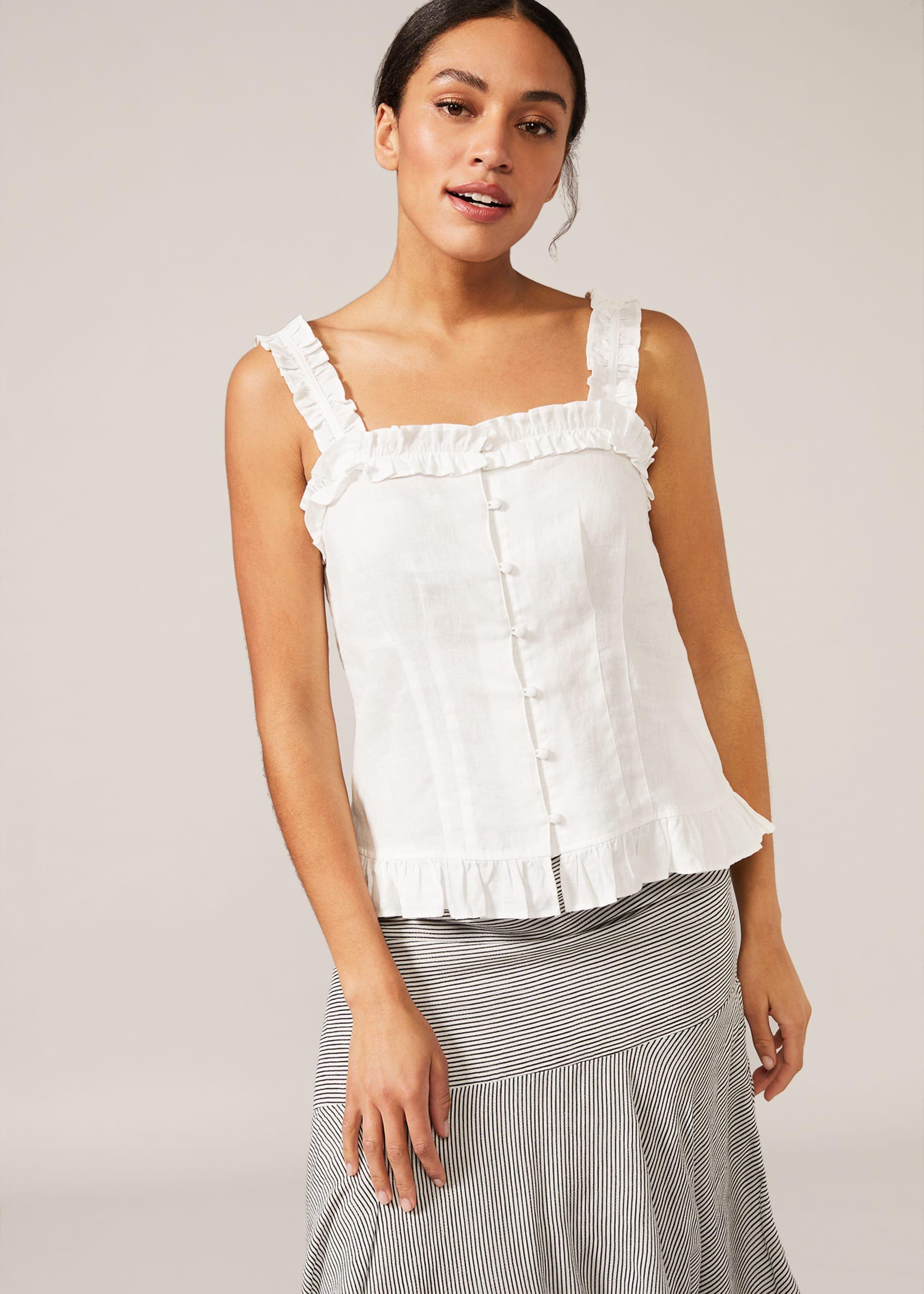 Linen Frill Cami