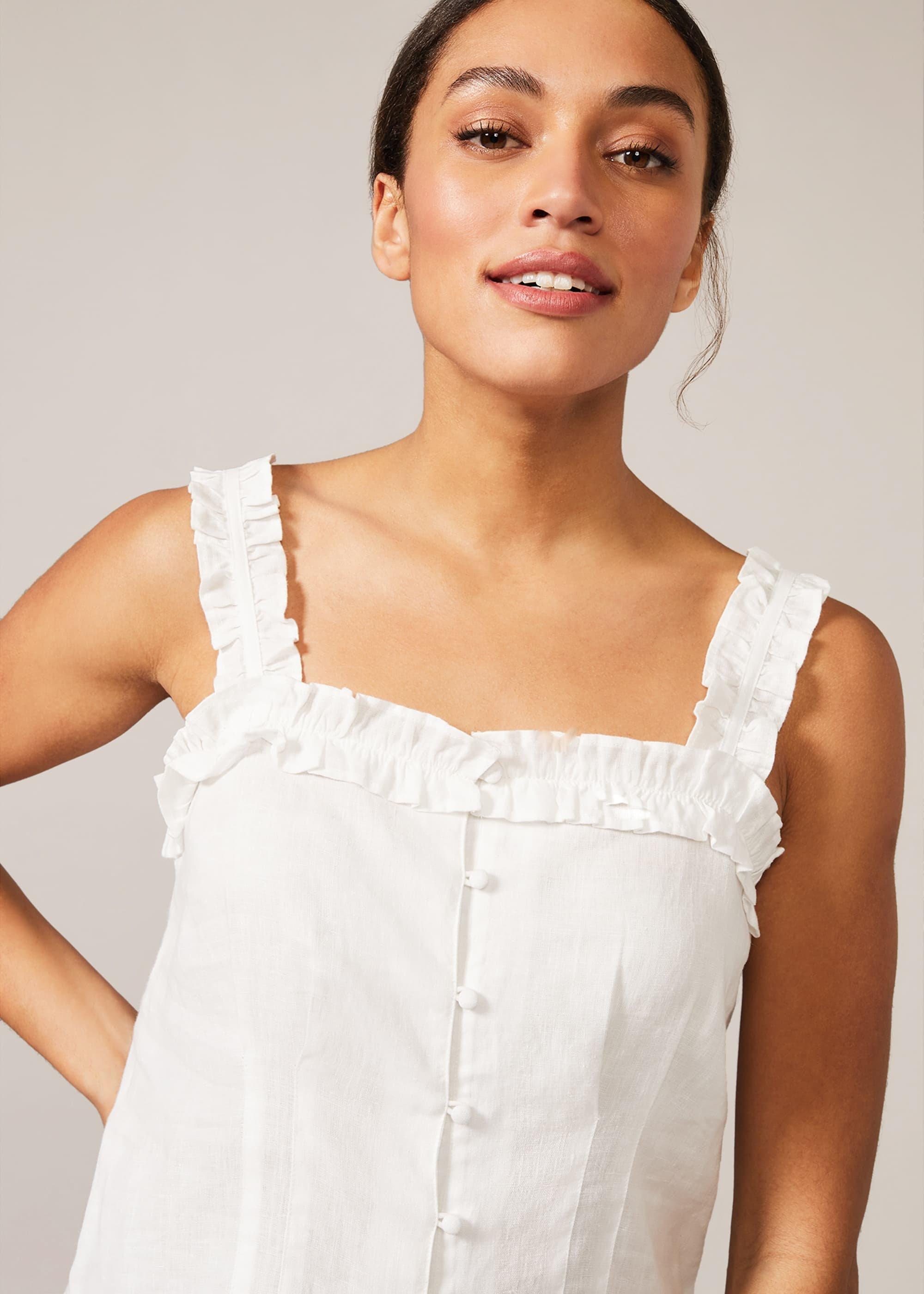 Linen Frill Cami