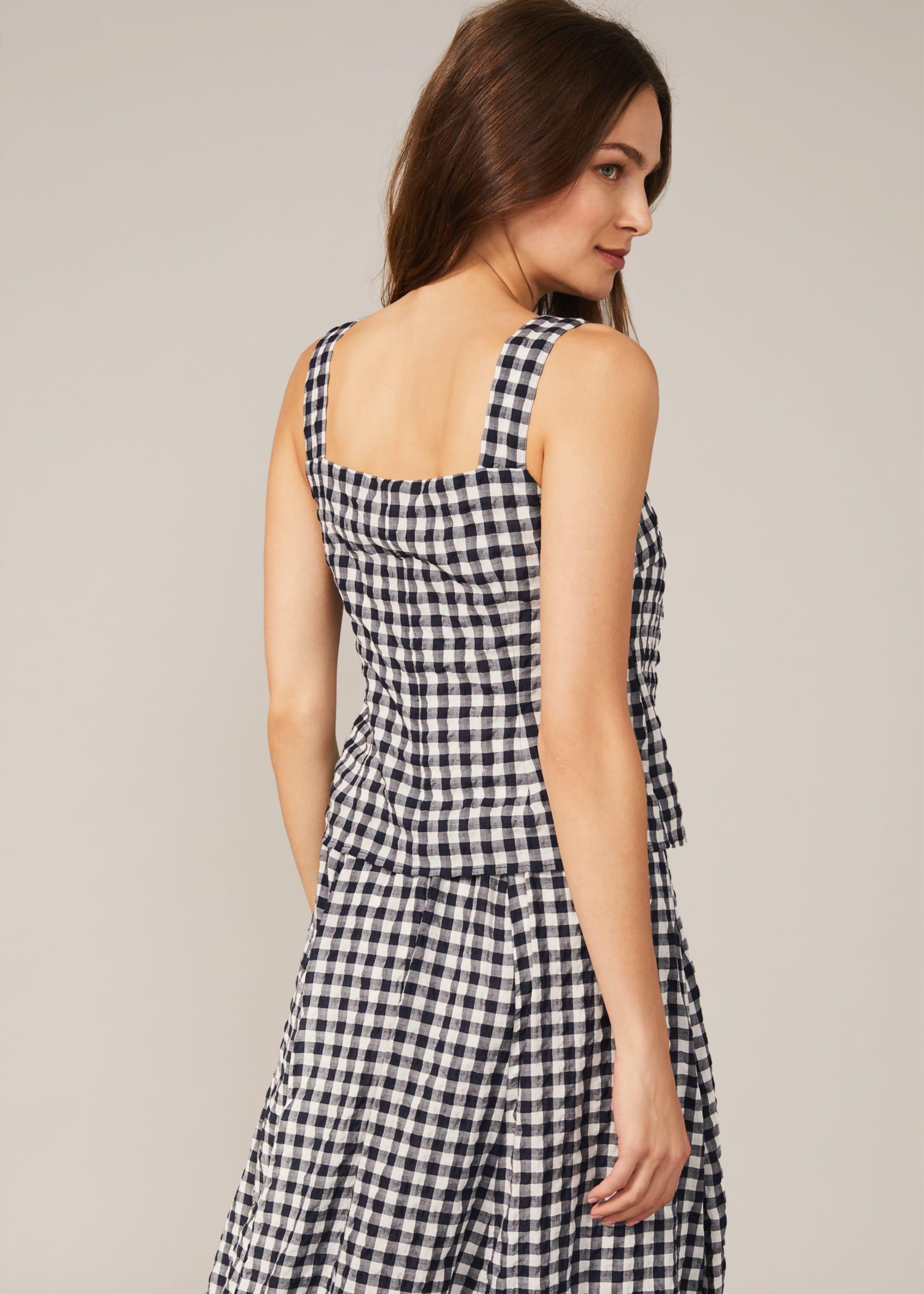 Gingham Cami Top