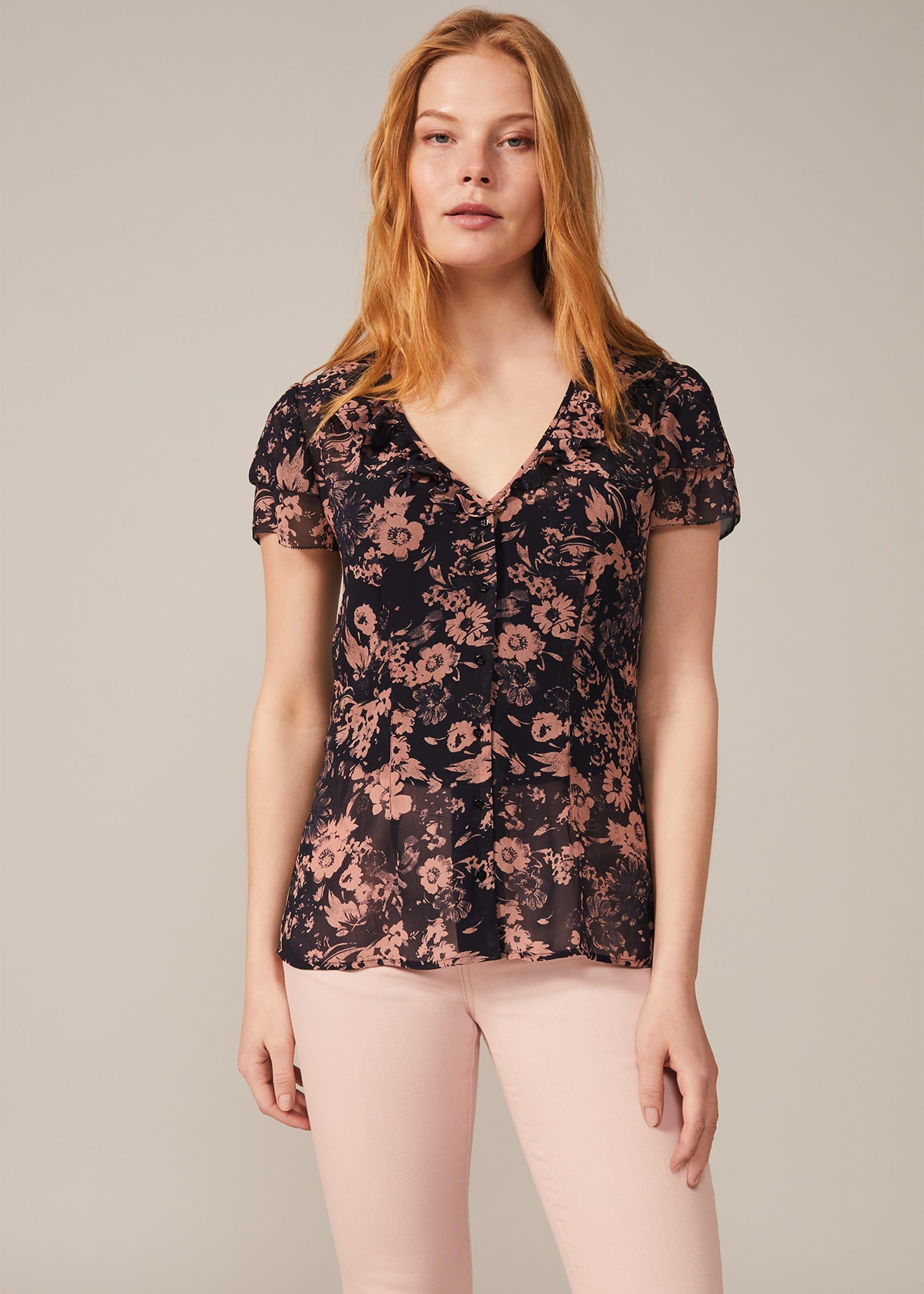 Verena Floral Chiffon Blouse