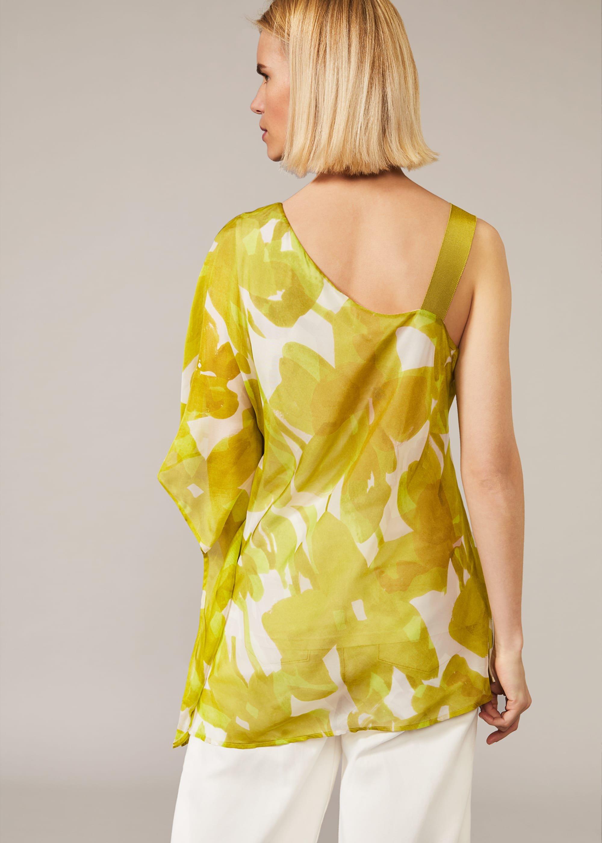 Coline Asymmetric Silk Blend Blouse
