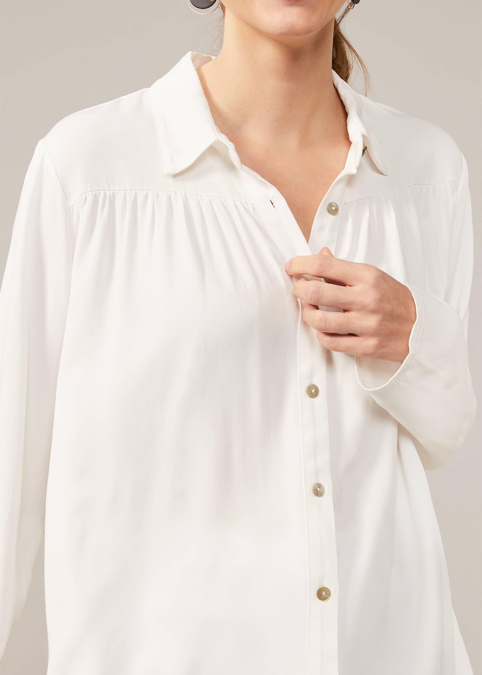 Evrim Gathered Detail Shirt