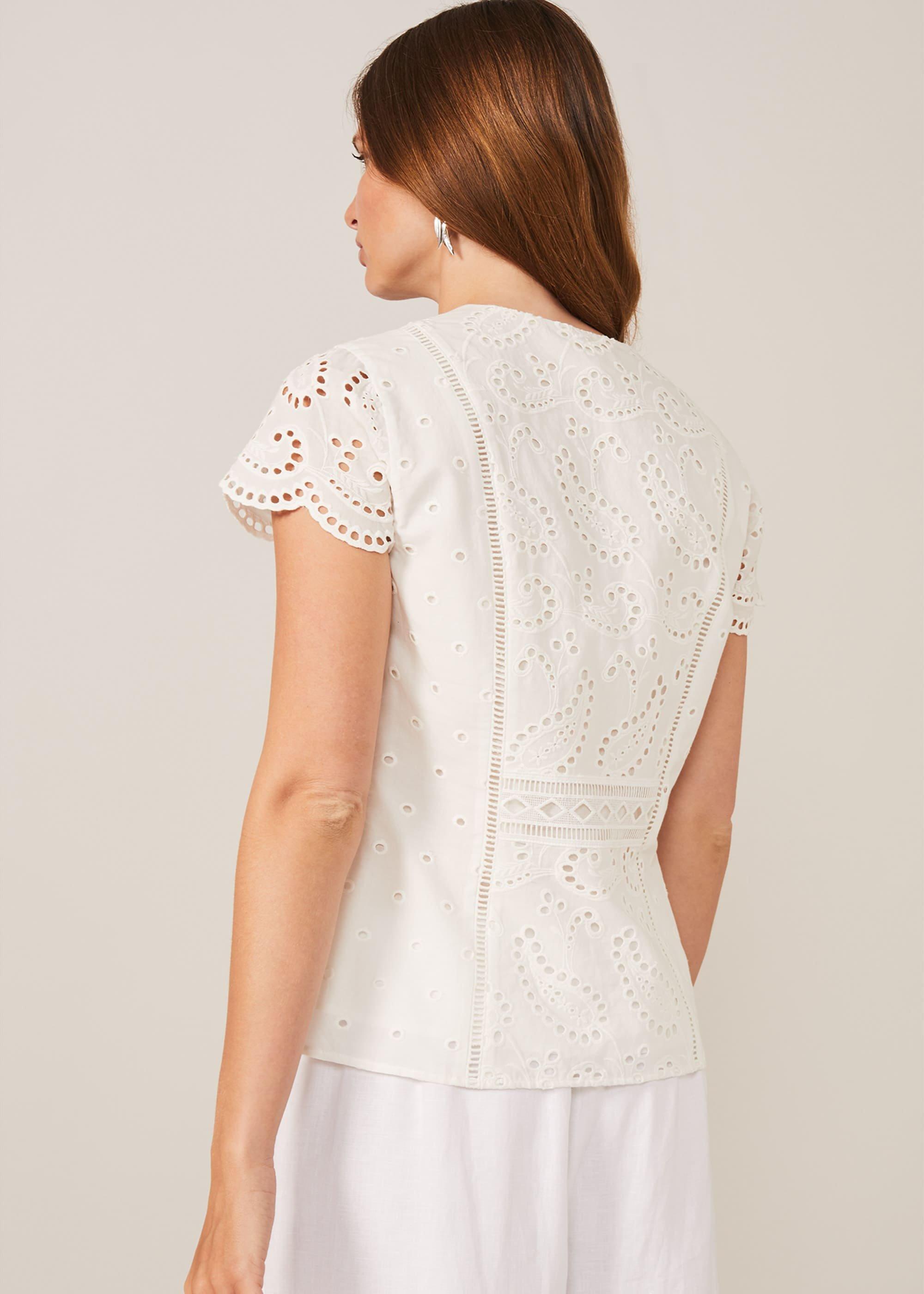 Lula Paisley Broderie Anglaise Blouse