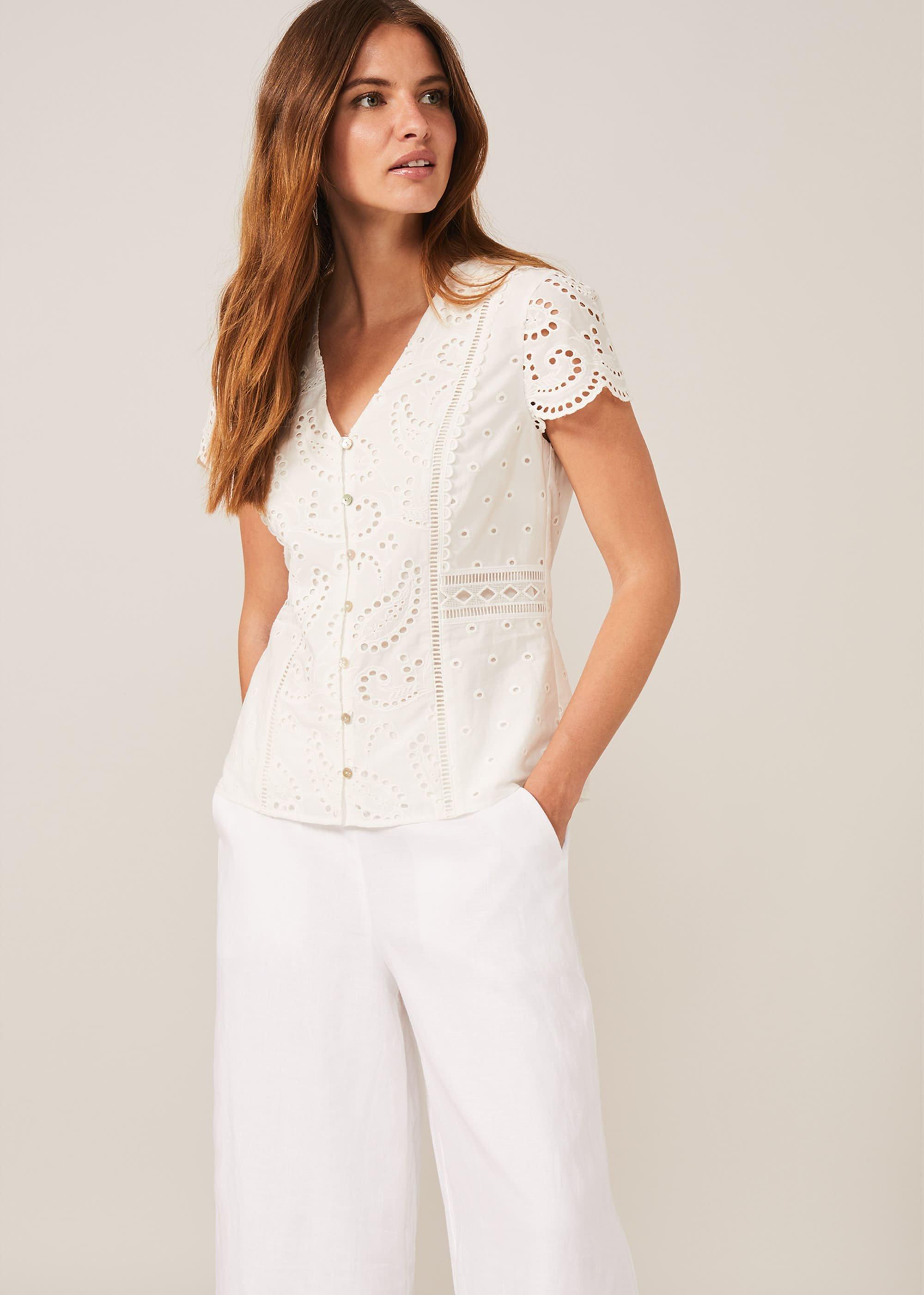 Lula Paisley Broderie Anglaise Blouse