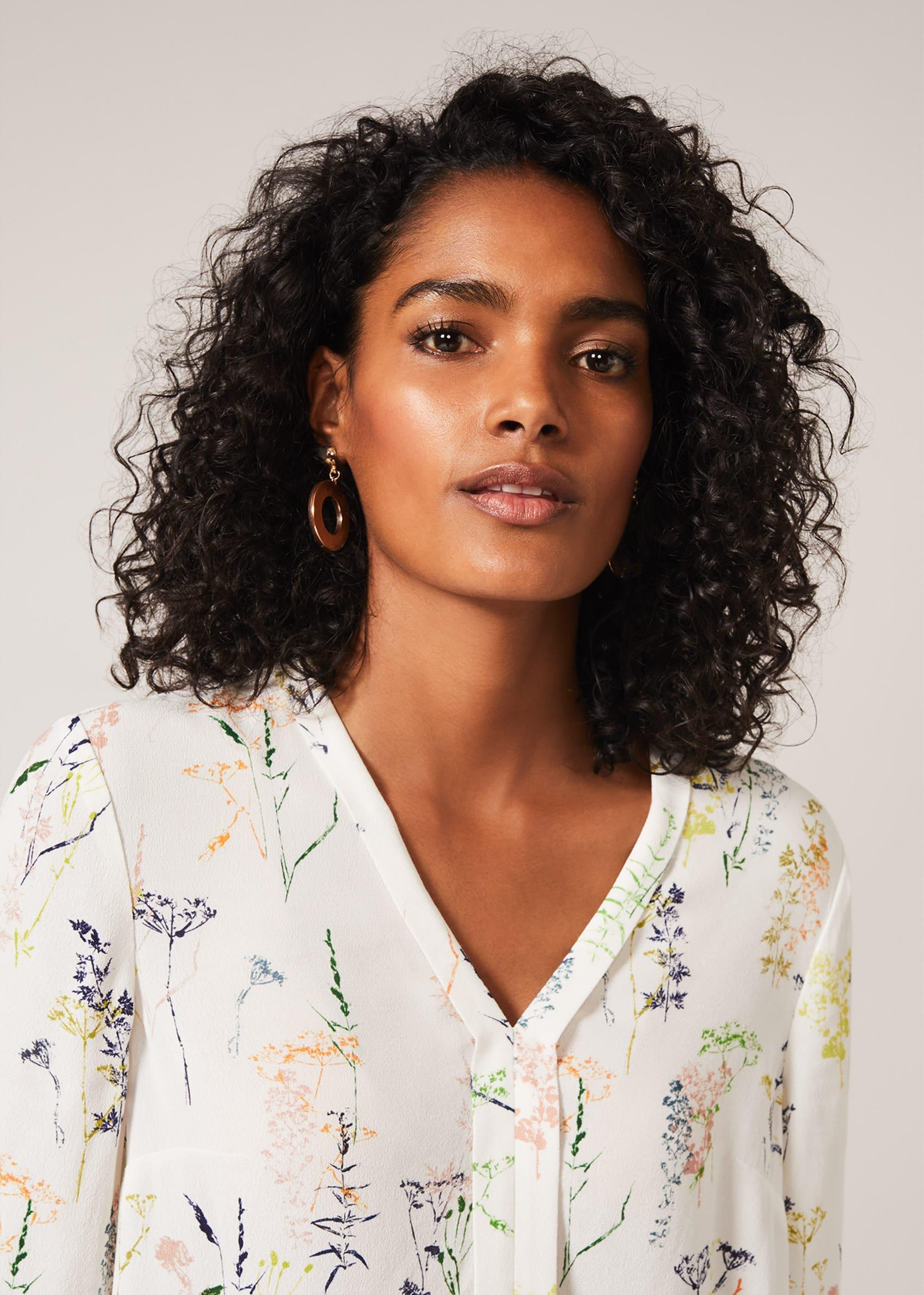 Katie Sprig Print Blouse