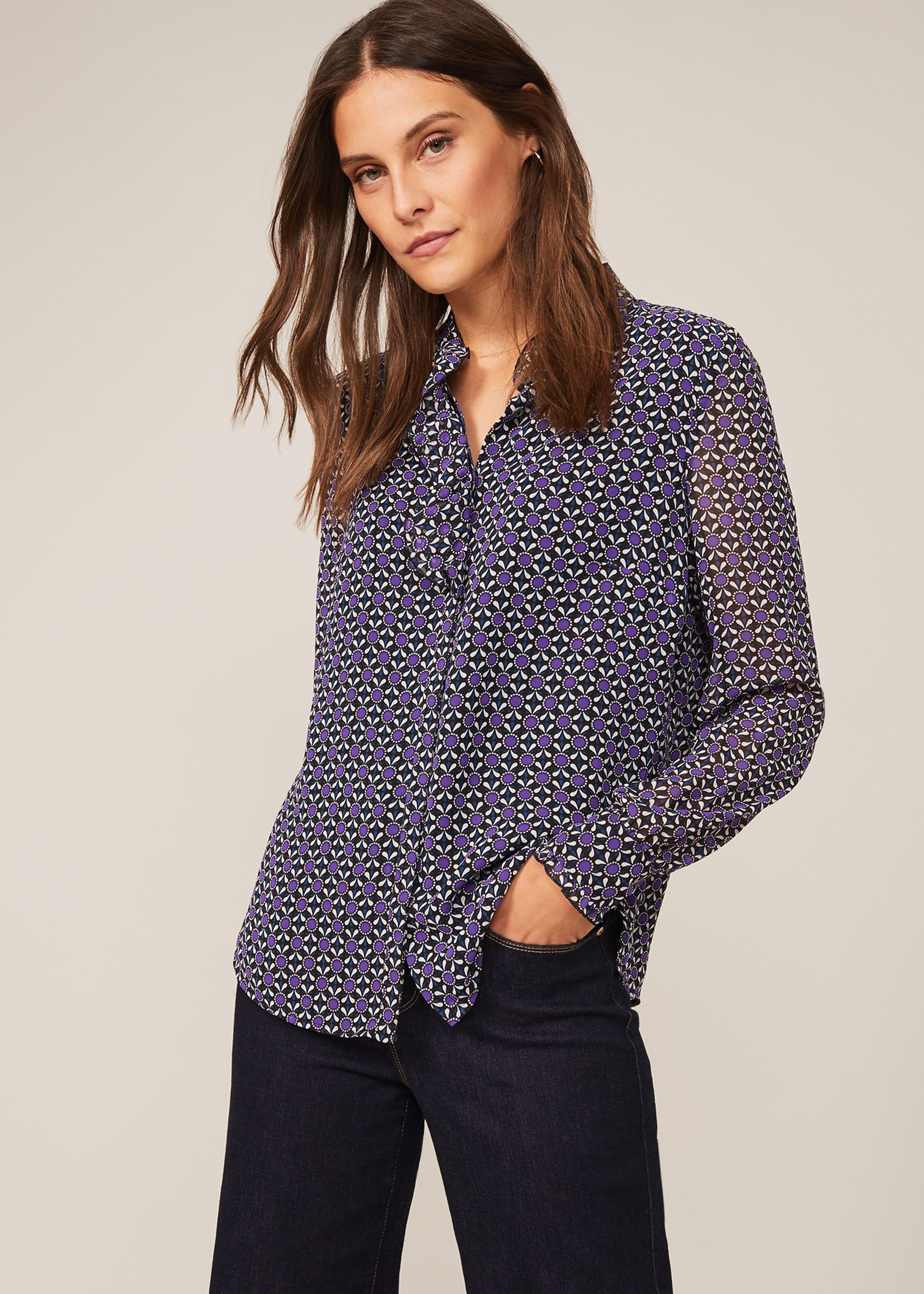 Beatrice Geo Print Blouse