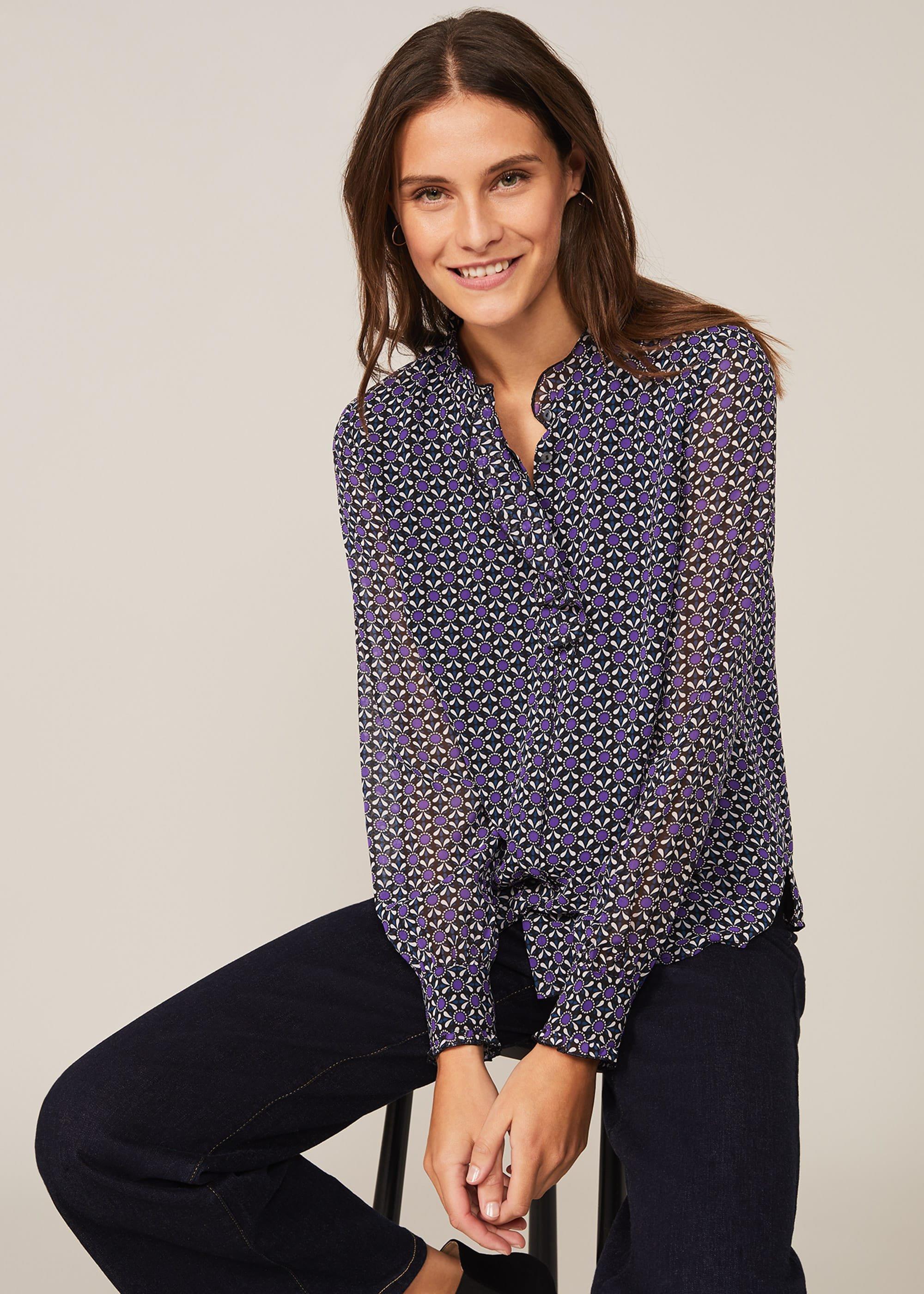 Beatrice Geo Print Blouse