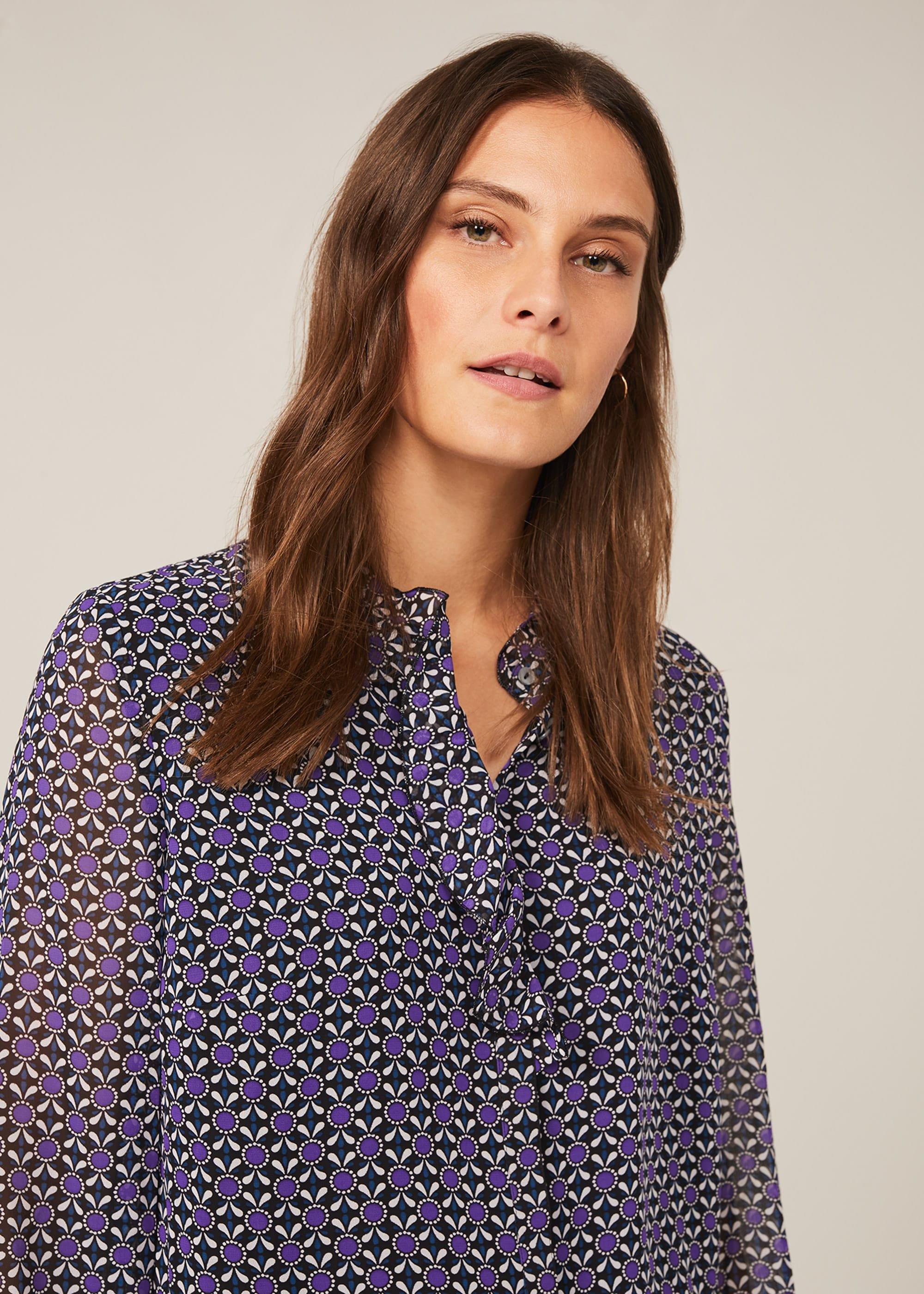 Beatrice Geo Print Blouse