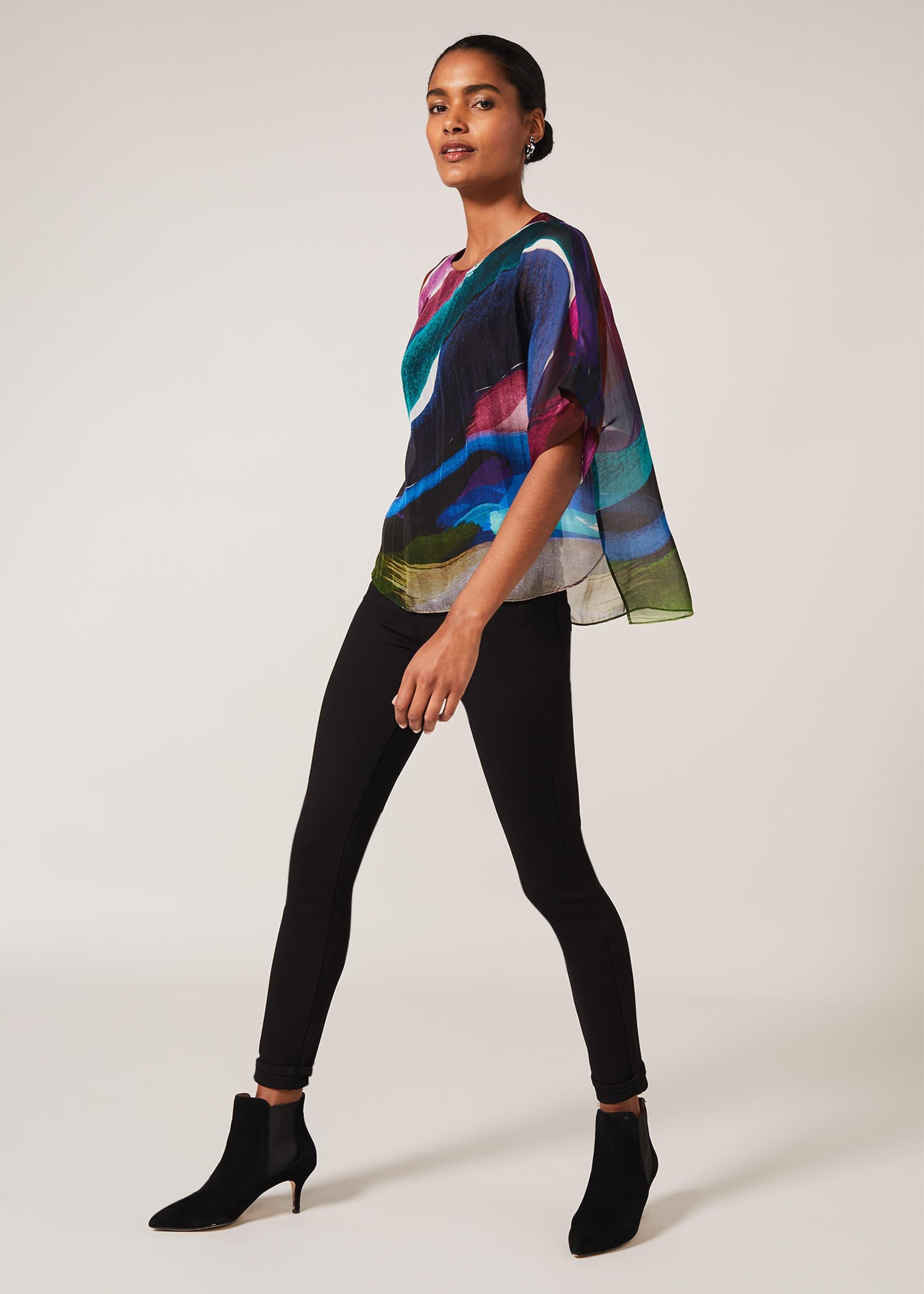 Clem Swirl Silk Blouse