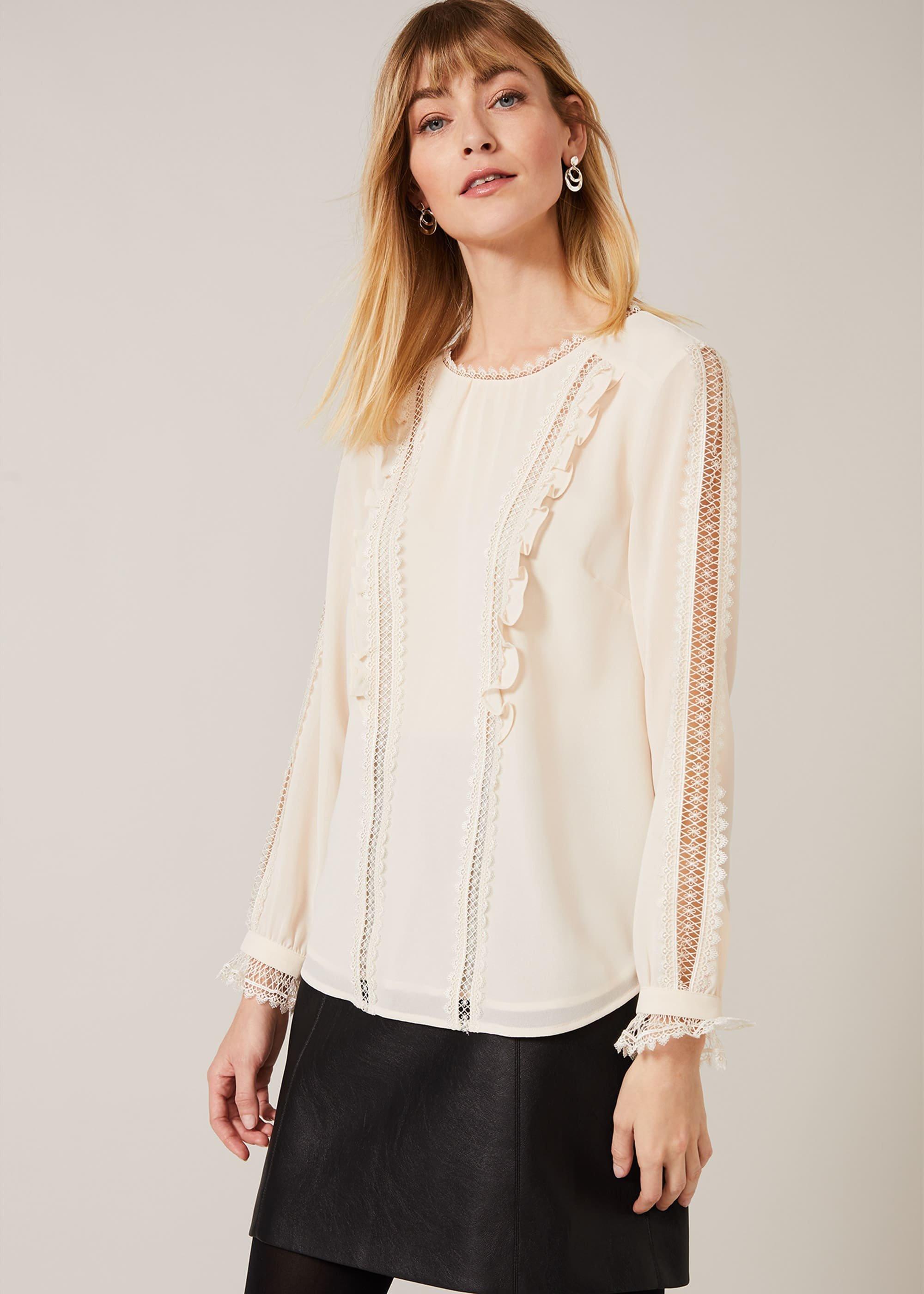 Lauren Lace Insert Blouse