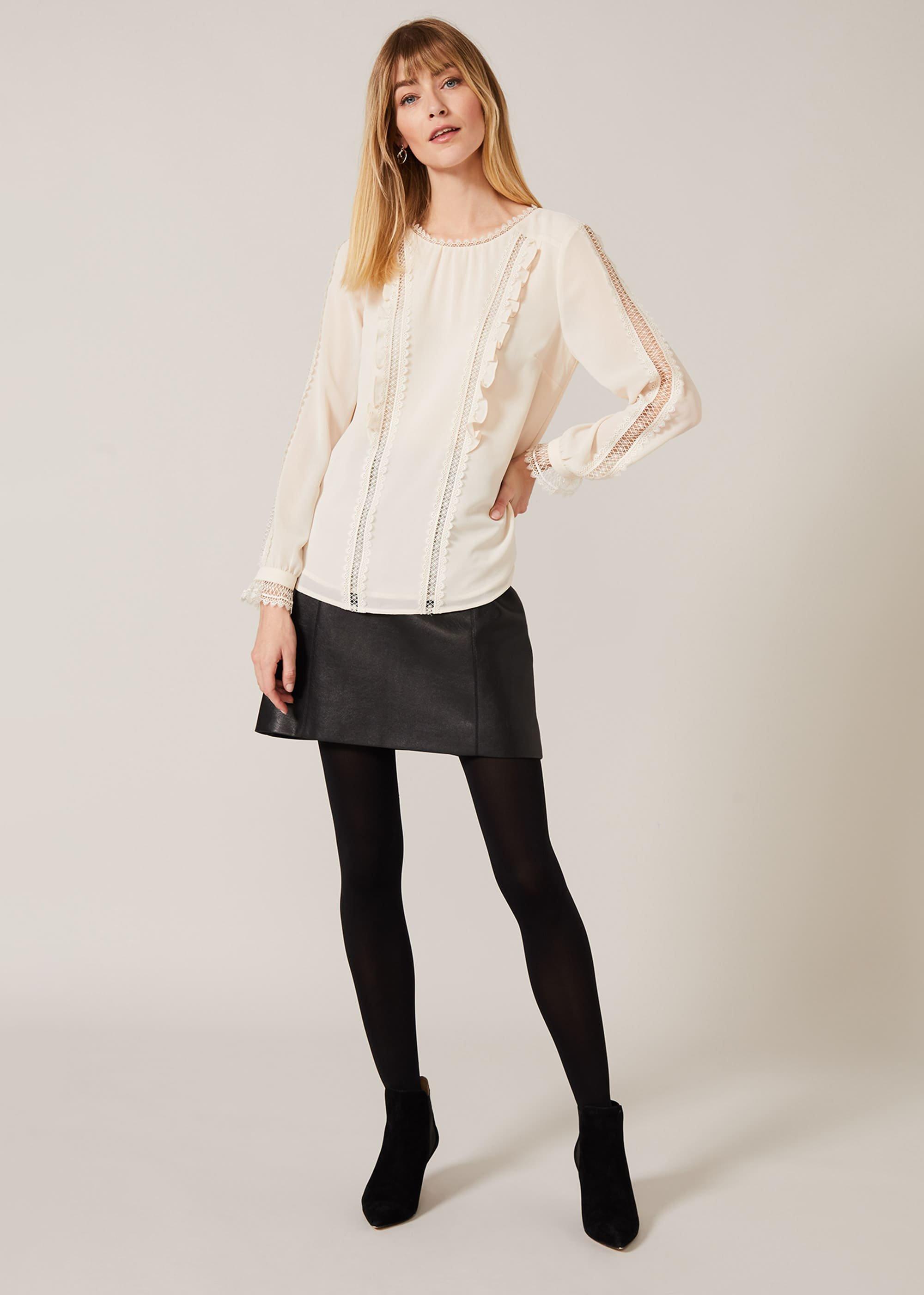 Lauren Lace Insert Blouse