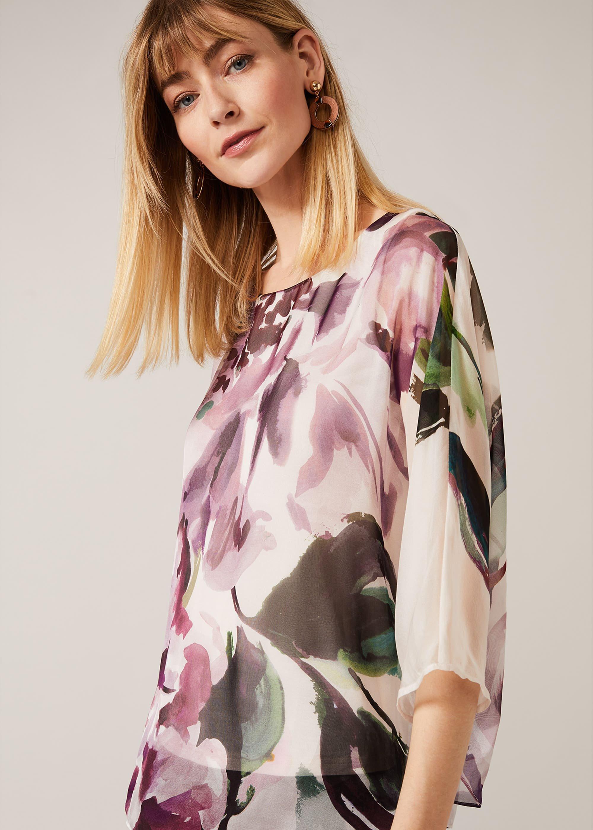Peony Silk Blouse