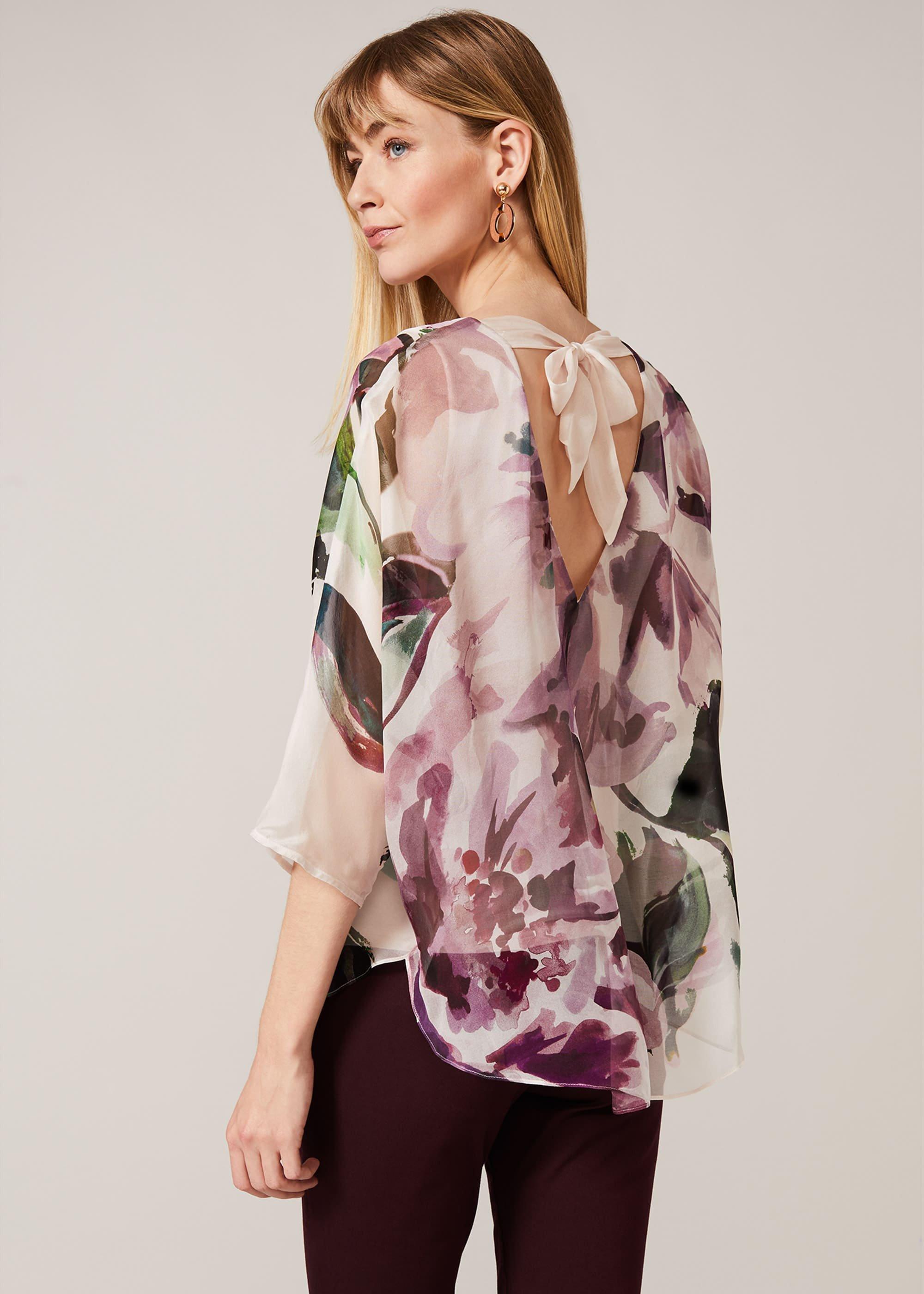 Peony Silk Blouse