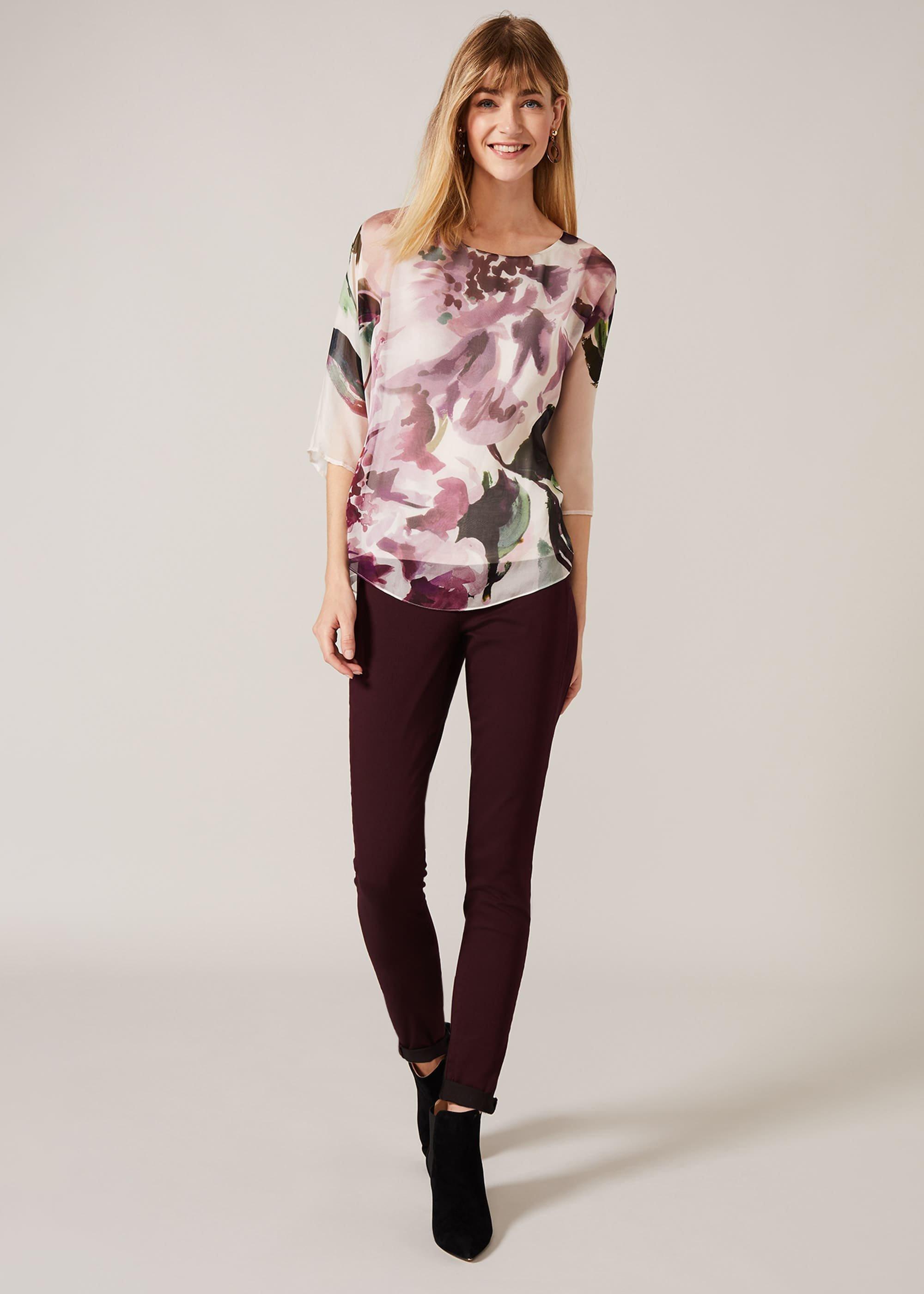 Peony Silk Blouse
