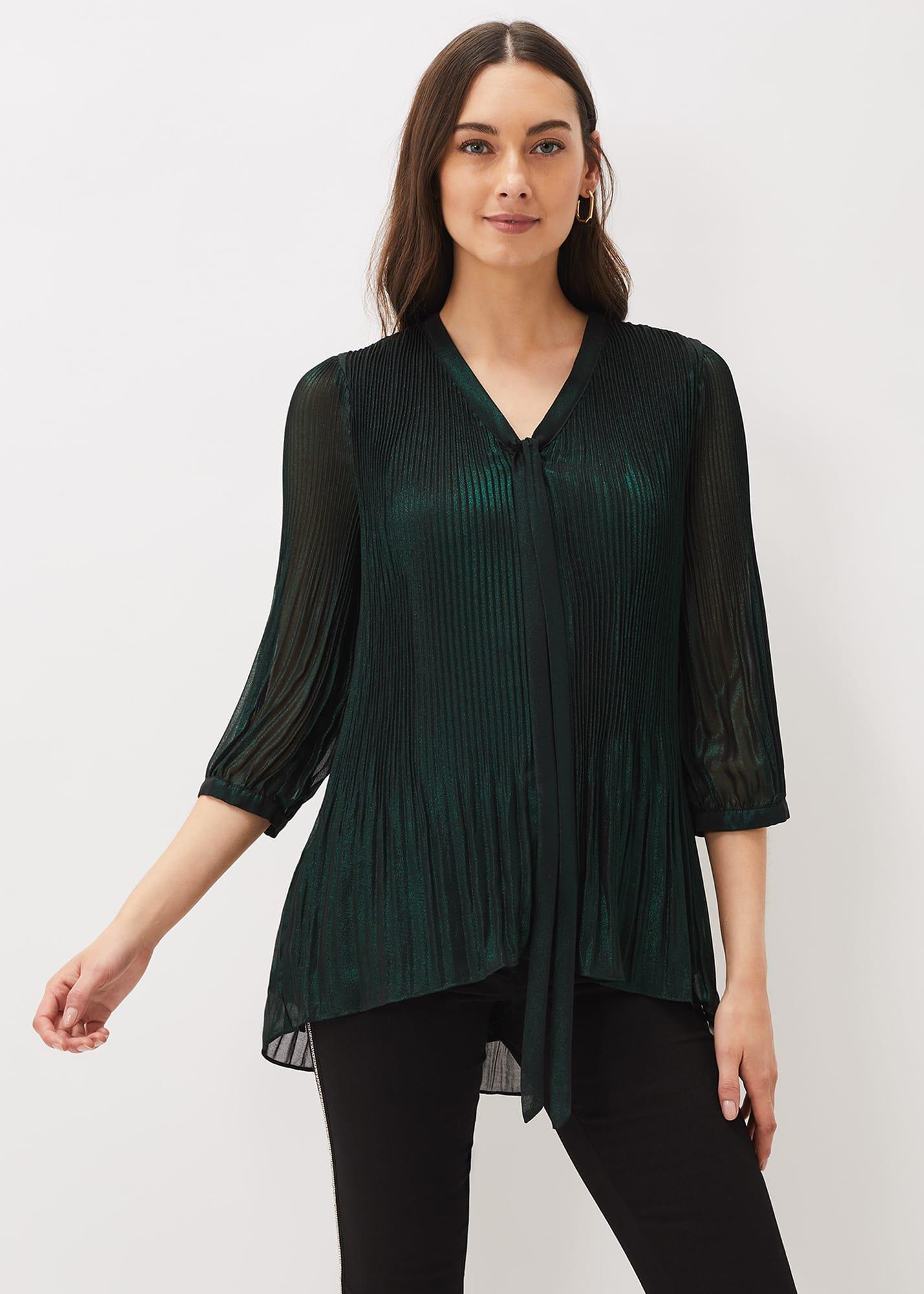 Ella Foil Blouse