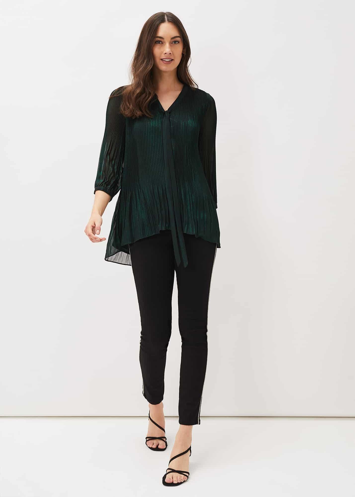 Ella Foil Blouse