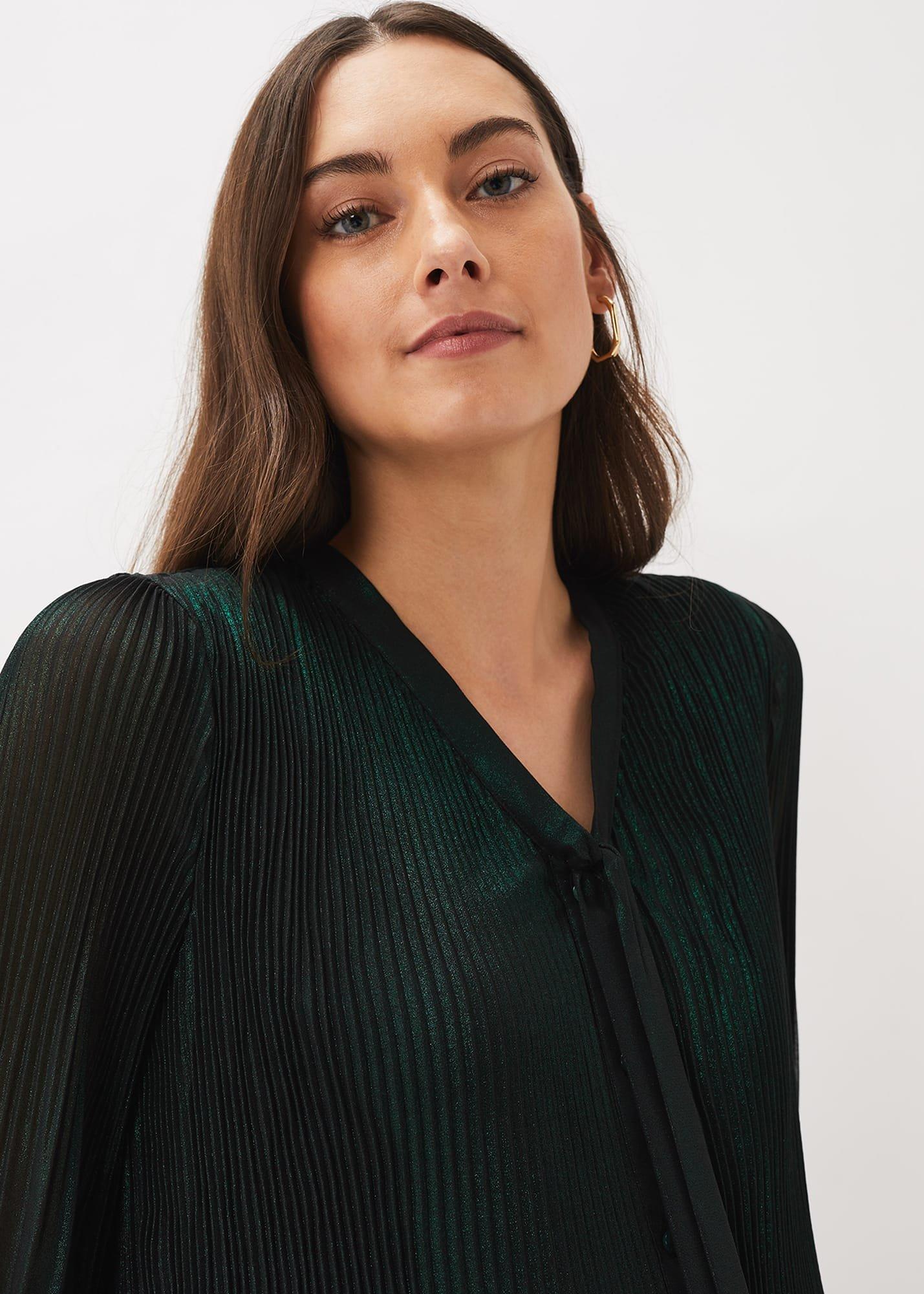 Ella Foil Blouse