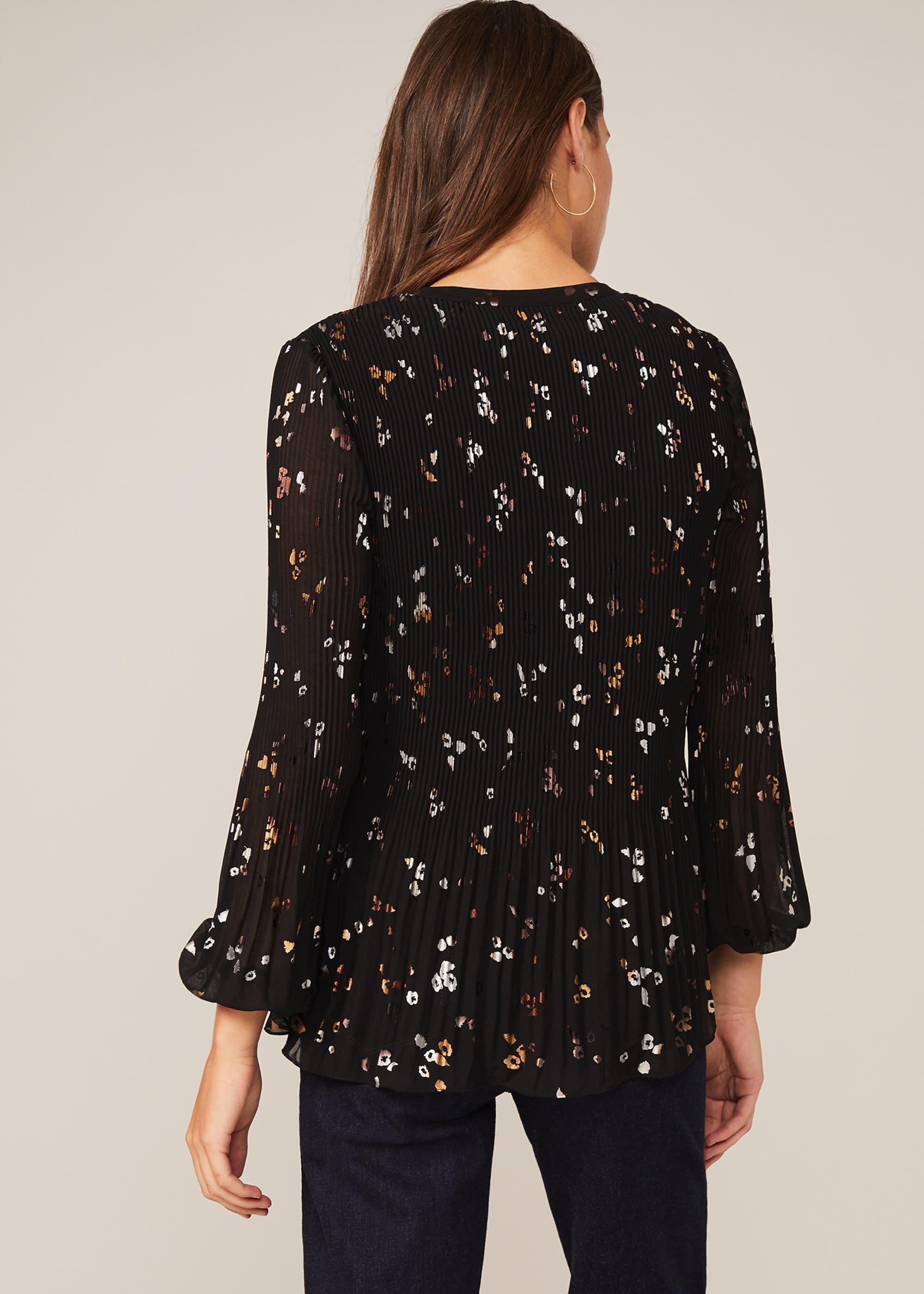 Ella Foil Spot Blouse
