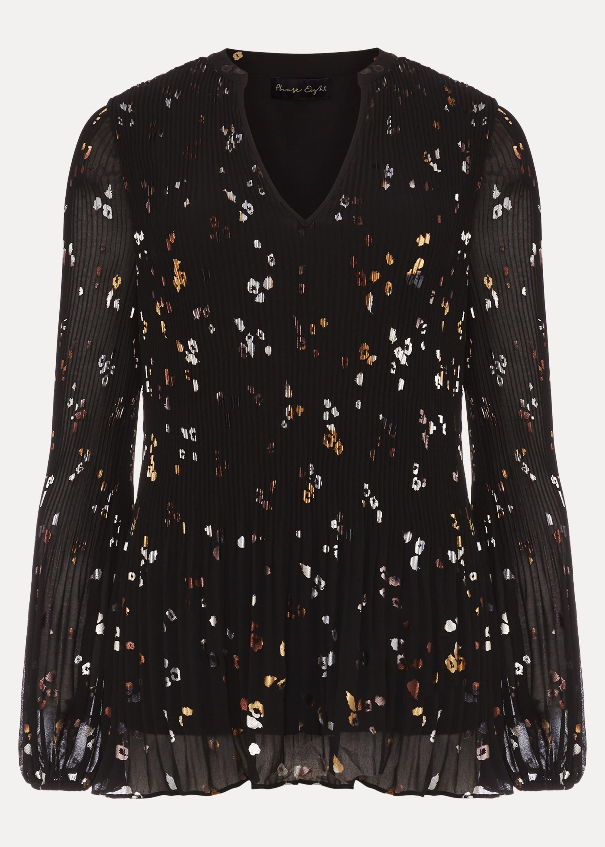 Ella Foil Spot Blouse